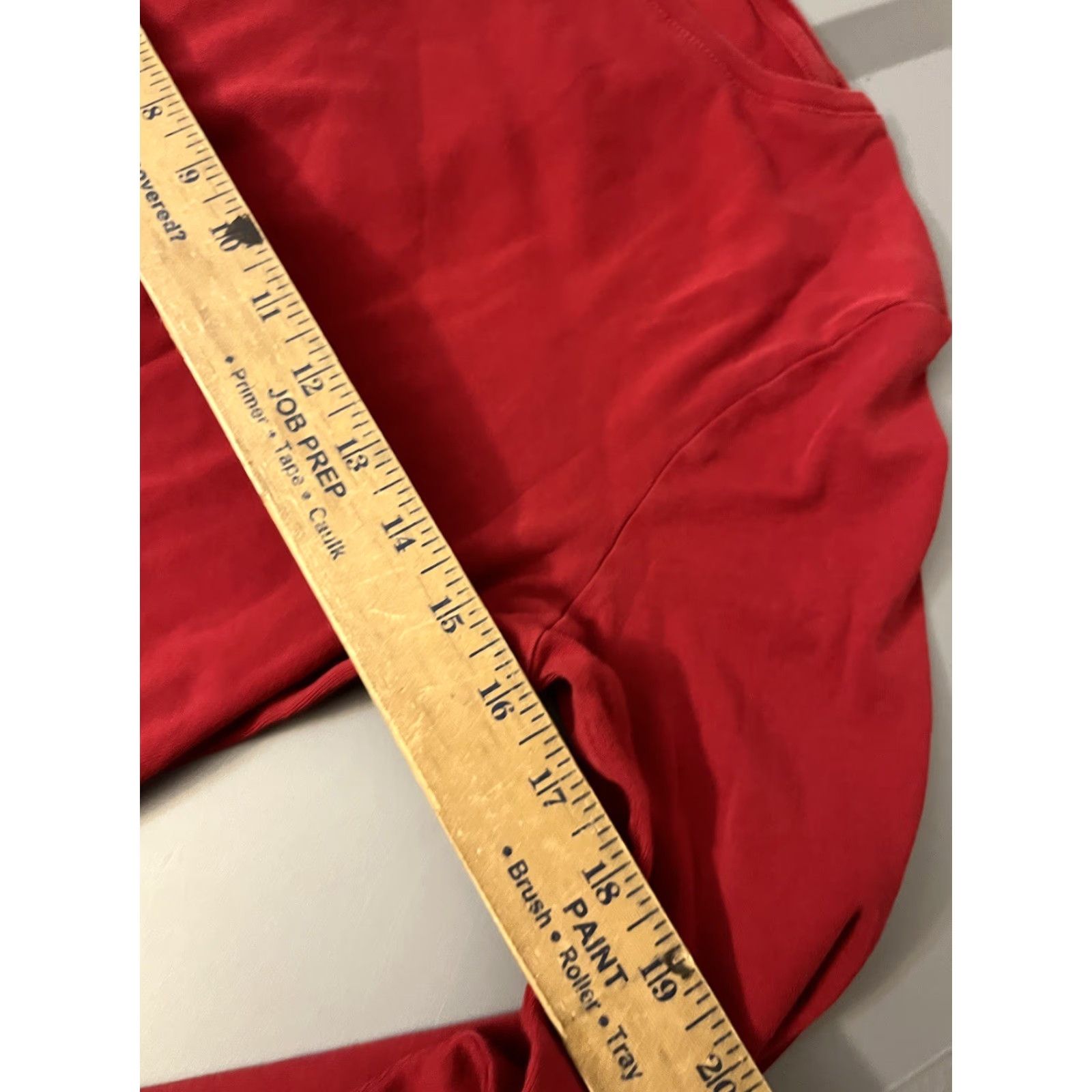 Talbots Talbots T-Shirt Red Women's Small Solid Round Neck Long Sleeve Size S / US 4 / IT 40 - 5 Thumbnail