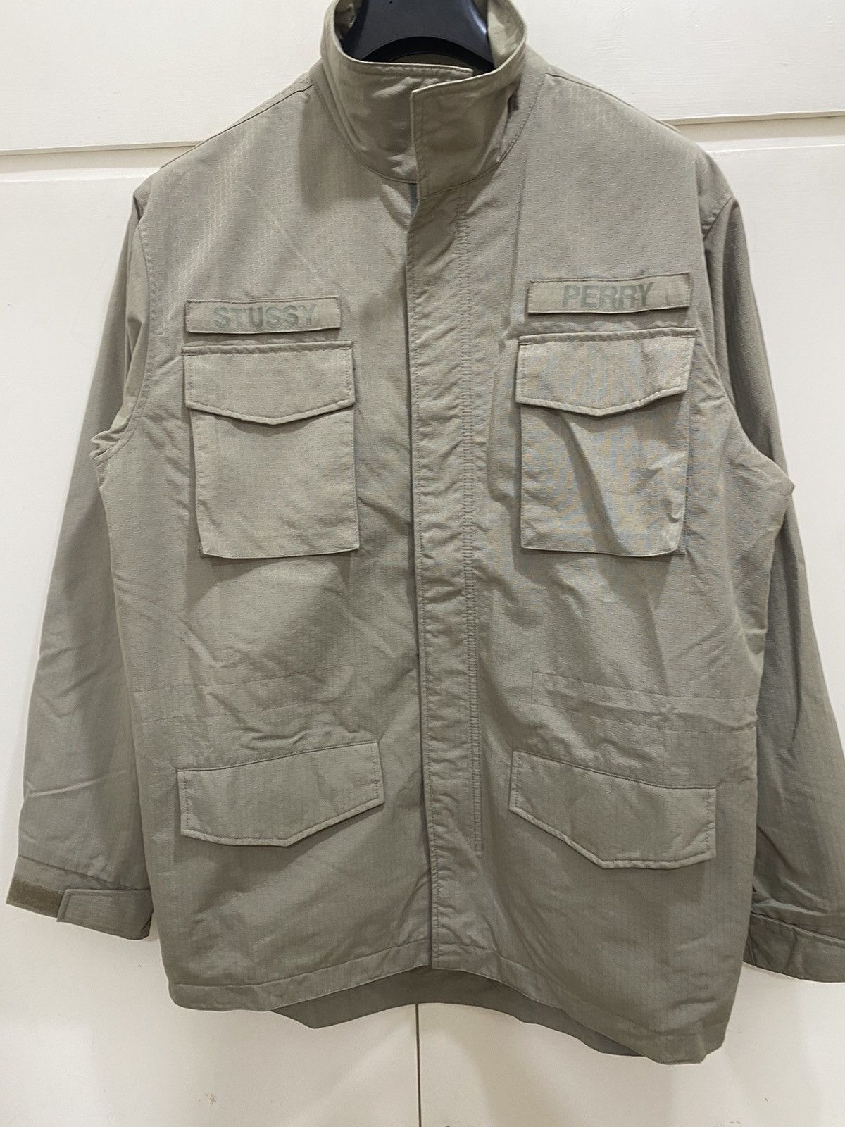 Stussy Stüssy M-65 Military Jamaica Jacket, size L, dark green used Size US L / EU 52-54 / 3 - 2 Thumbnail