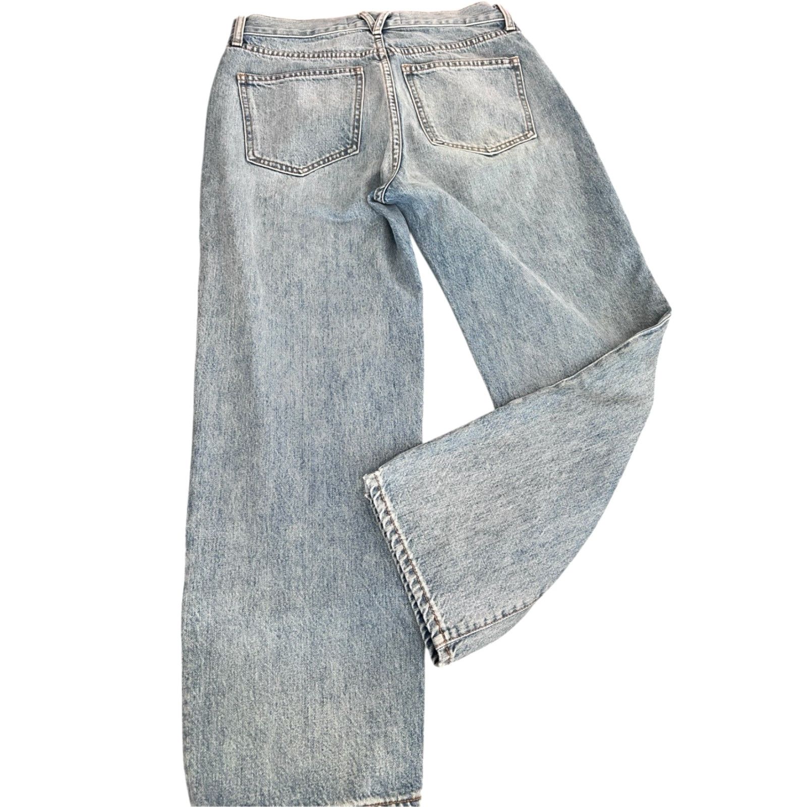 Veronica Beard VERONICA BEARD Blake Straight Leg Jeans Size 29 High Rise Blue Denim Mom Jeans Womens Jeans Blue High Rise 29 Straight Leg Veron Size 29" - 3 Thumbnail
