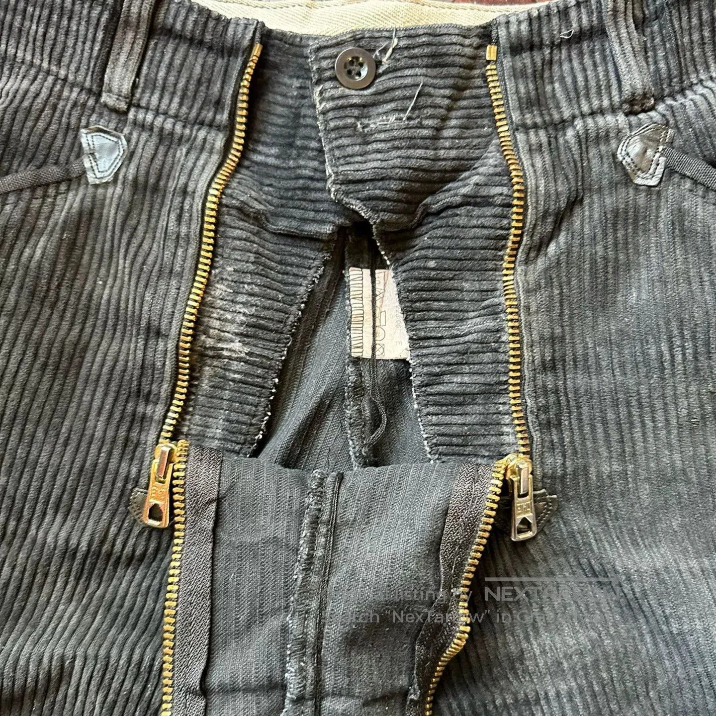 Vintage Vintage German Workwear Corduroy Trousers. Size US 34 / EU 50 - 6 Thumbnail