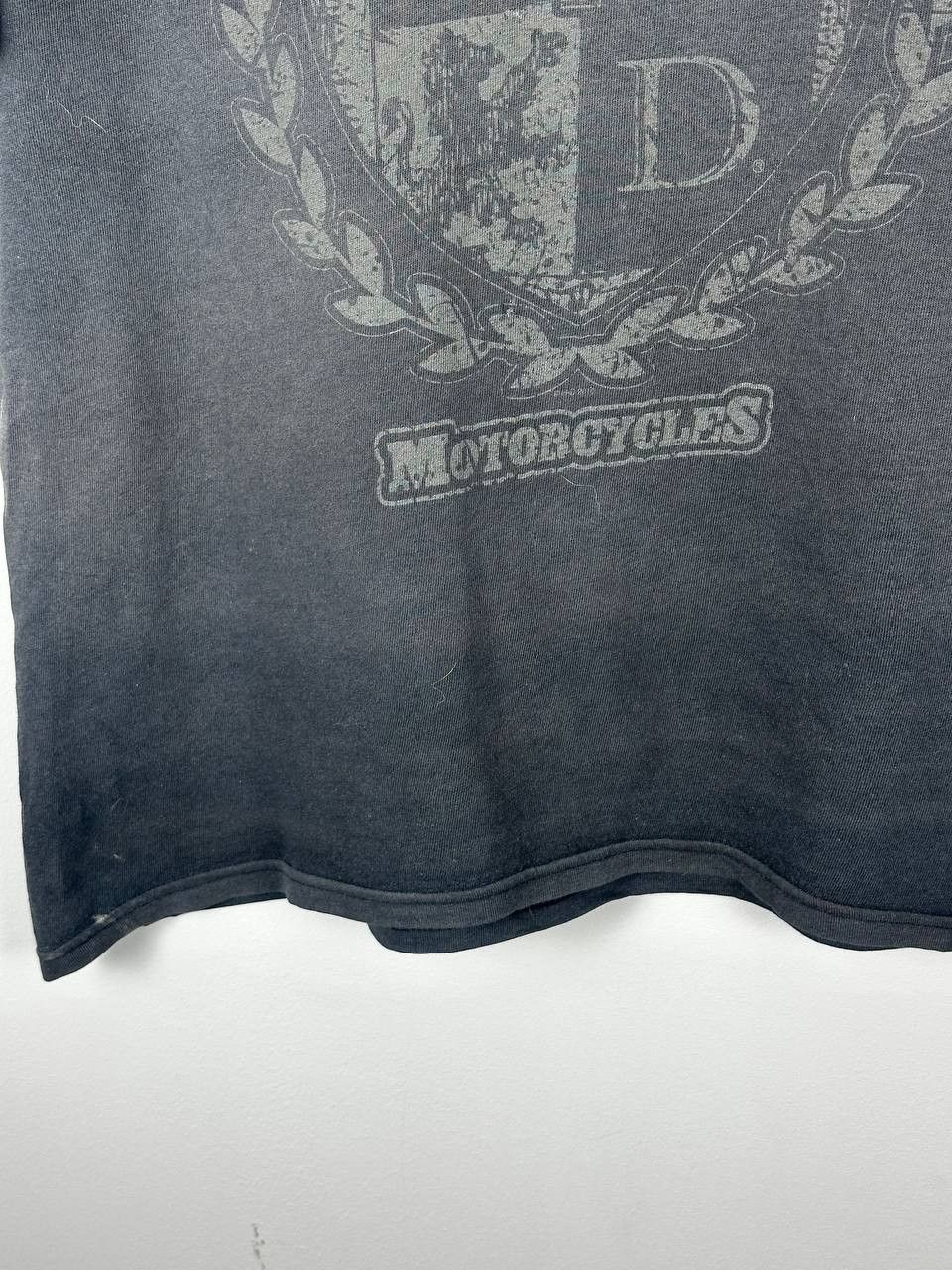 Harley Davidson Vintage Harley Davidson T Shirt Faded Black Biker USA Size US L / EU 52-54 / 3 - 9 Thumbnail