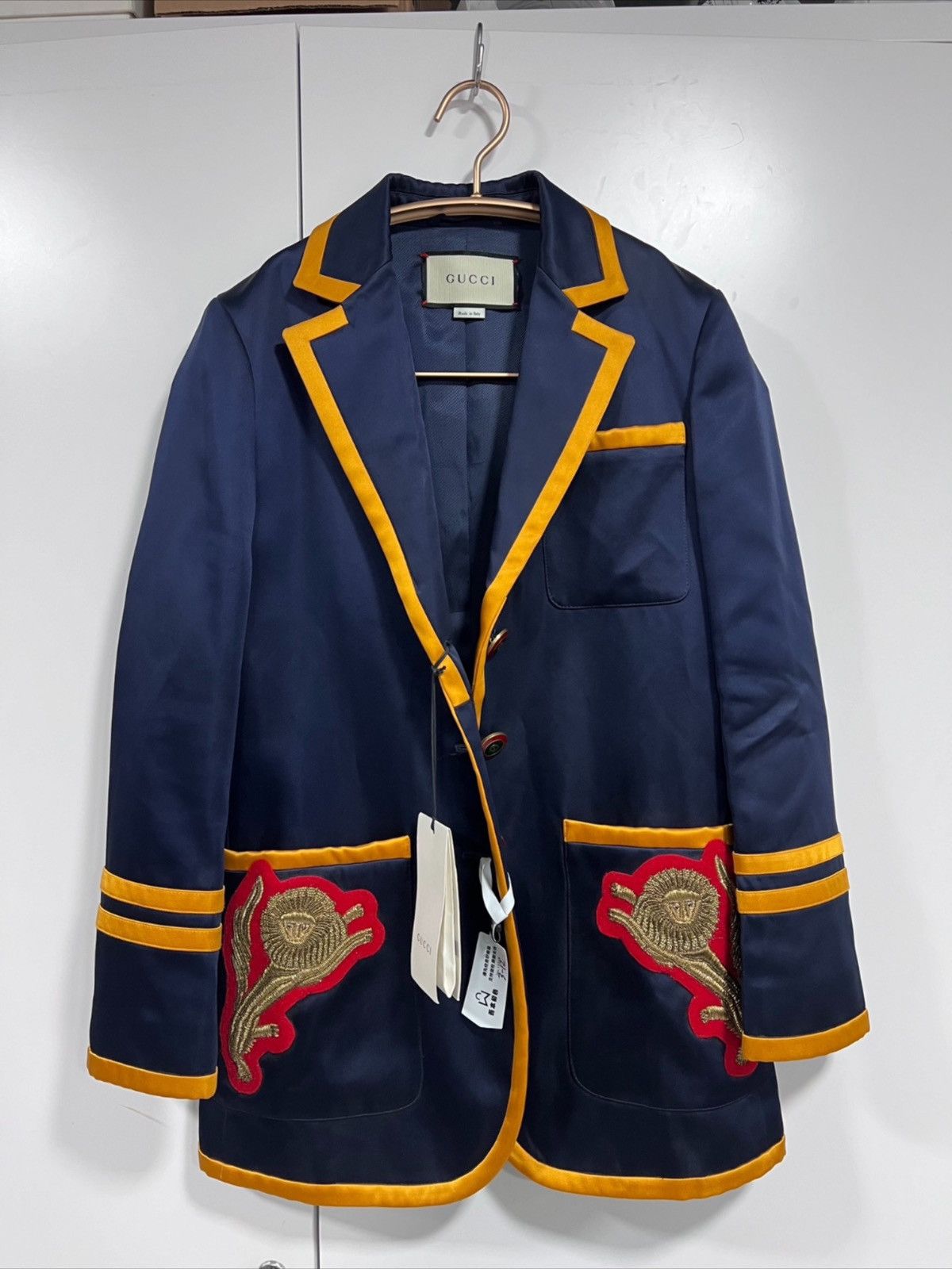 image of Gucci Runway Jacket in Blue, Women's (Size XS)