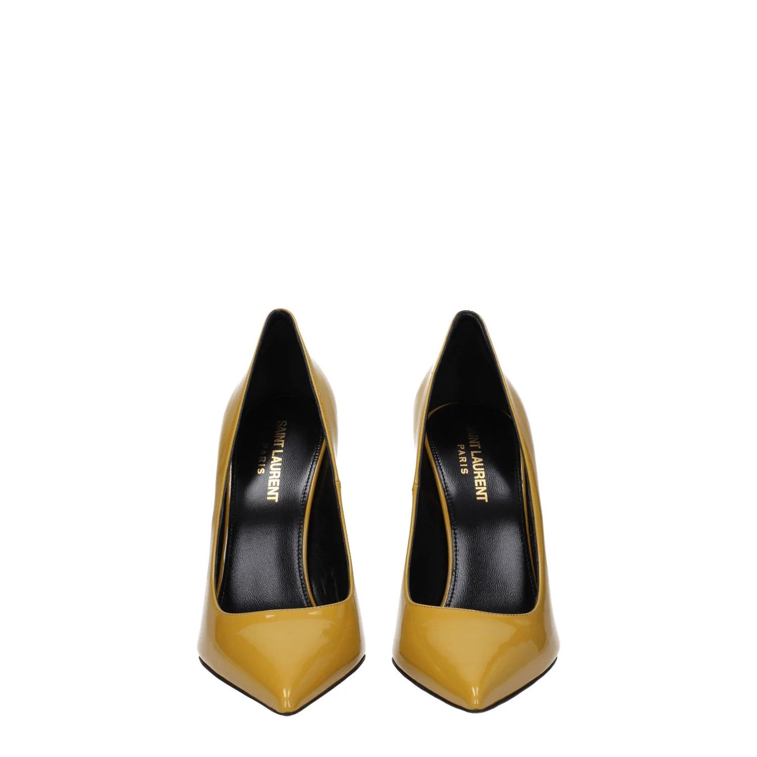 Saint Laurent Paris ob1o1e1124 Patent Leather Pumps in Yellow Size US 6 / IT 36 - 3 Thumbnail