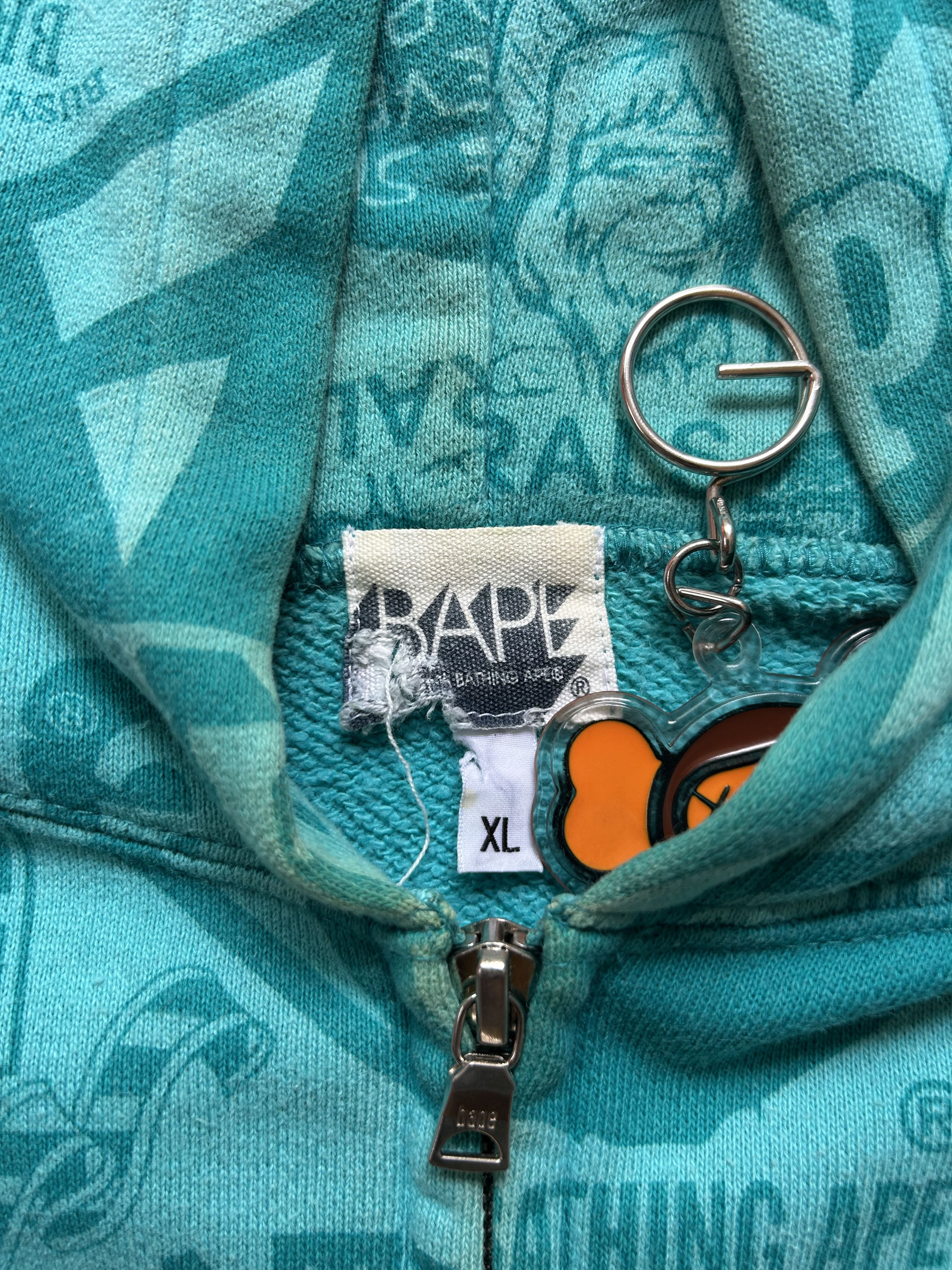 Bape A Bathing Ape Mix logo sleeveless hoodie vest [Size XL] Size US XL / EU 56 / 4 - 4 Thumbnail