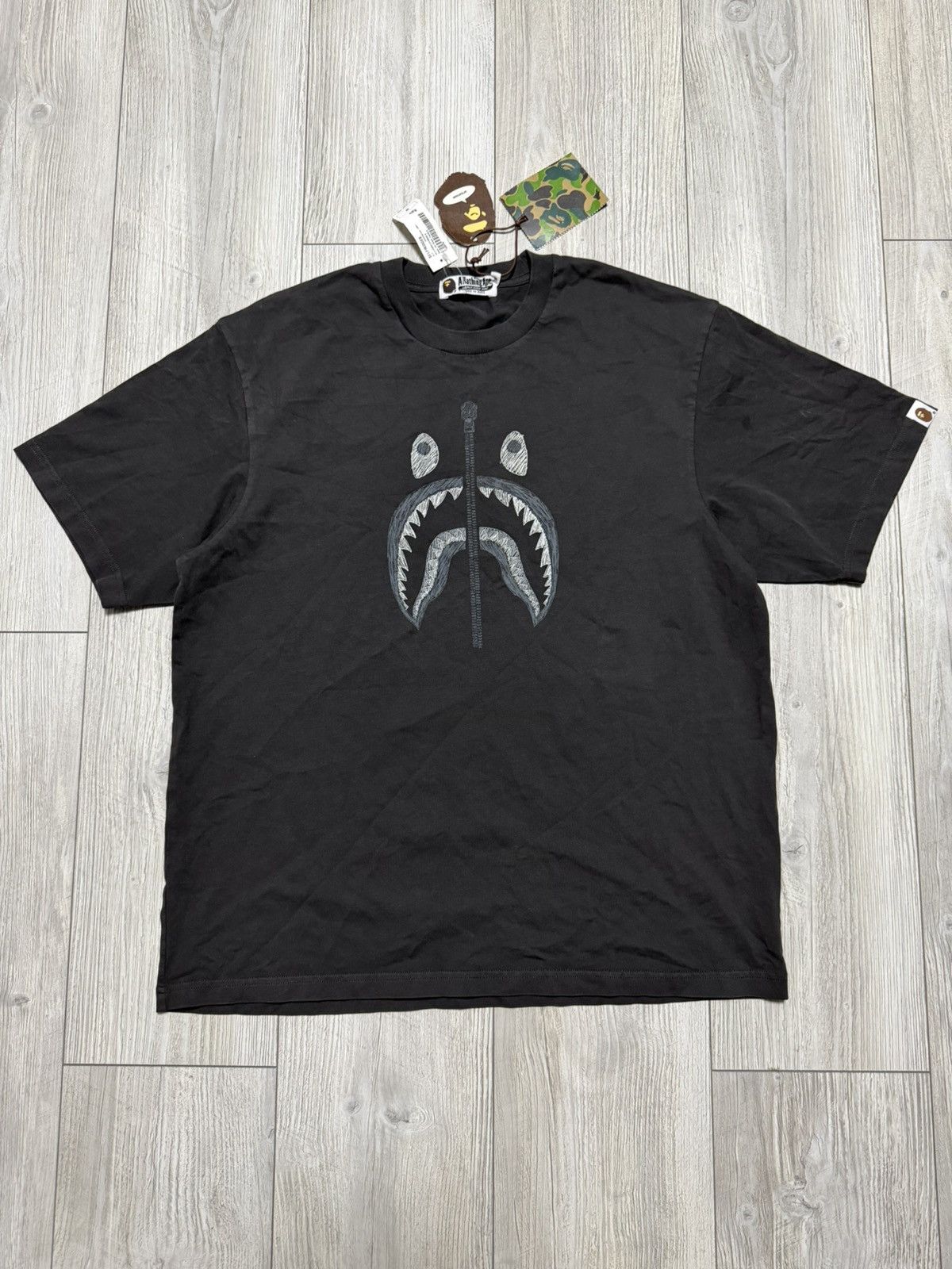 Bape BAPE Shark T-shirt Black Tee Size US M / EU 48-50 / 2 - 1 Thumbnail