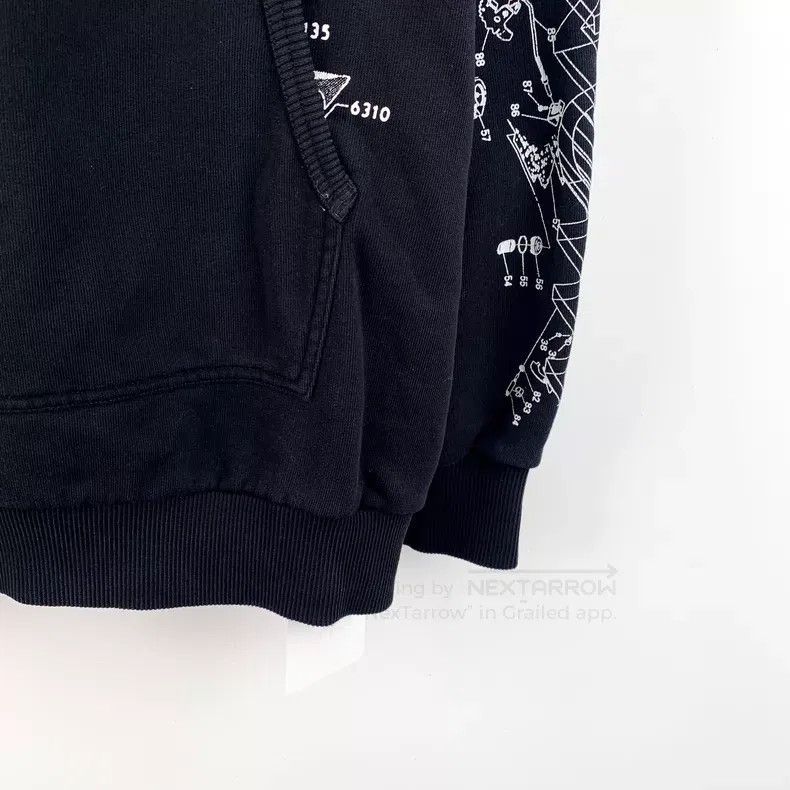 Givenchy Givenchy Black Multi-Element Tech Print Cotton Hooded Draw Size US XS / EU 42 / 0 - 5 Thumbnail