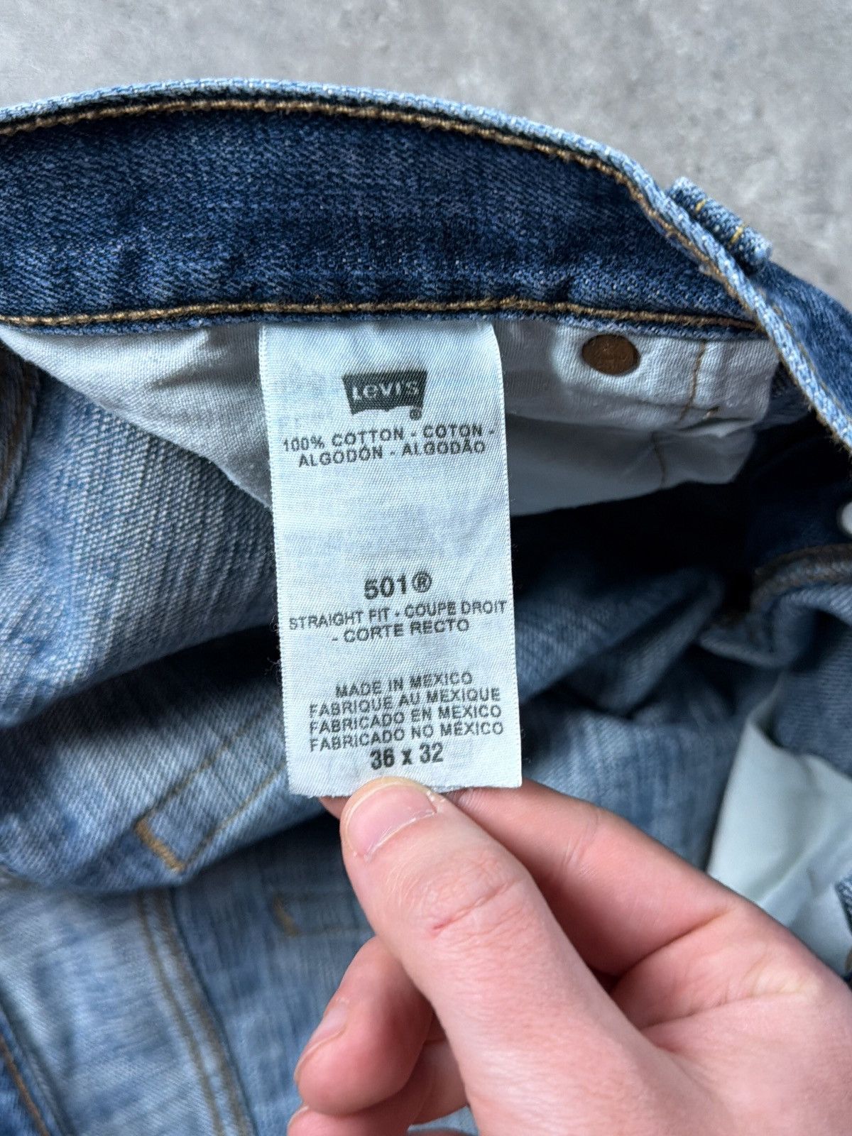 Levi's Vintage Levi’s 501 Early 00s Distressed Size US 36 / EU 52 - 5 Thumbnail
