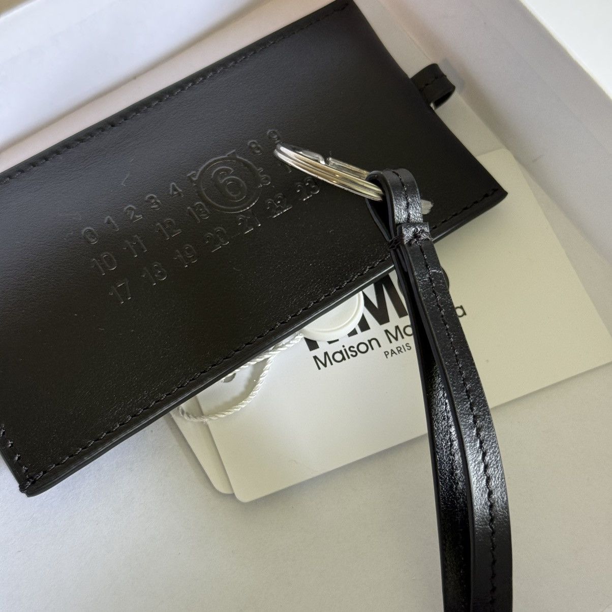 MM6 MM6 Maison Margiela Leather Key Tag Holder Size ONE SIZE - 9 Thumbnail