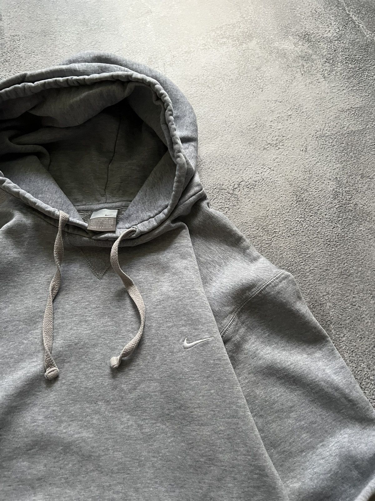 Nike × Vintage Vintage Y2k Nike 🤍 Mini Swoosh Basic Blank Hoodie 00’s Size US XL / EU 56 / 4 - 5 Thumbnail