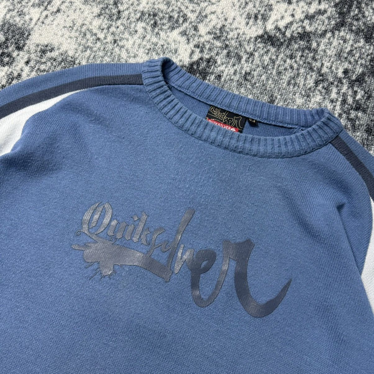 Quiksilver Vintage Y2K Quilsilver Knitted Sweater Local Addict Big Logo Size US XL / EU 56 / 4 - 3 Thumbnail