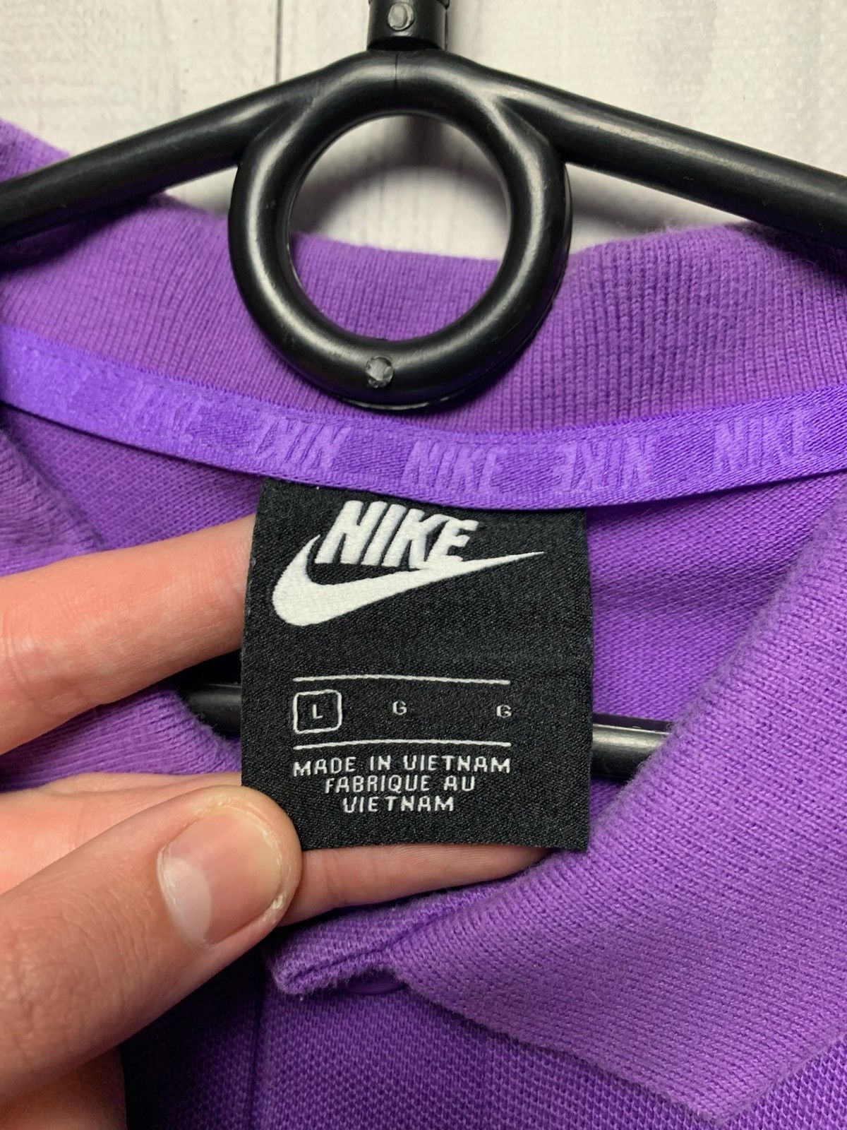 Nike × Vintage Nike purple soccer polo Tottenham spurs logo size M/L Size US L / EU 52-54 / 3 - 4 Thumbnail