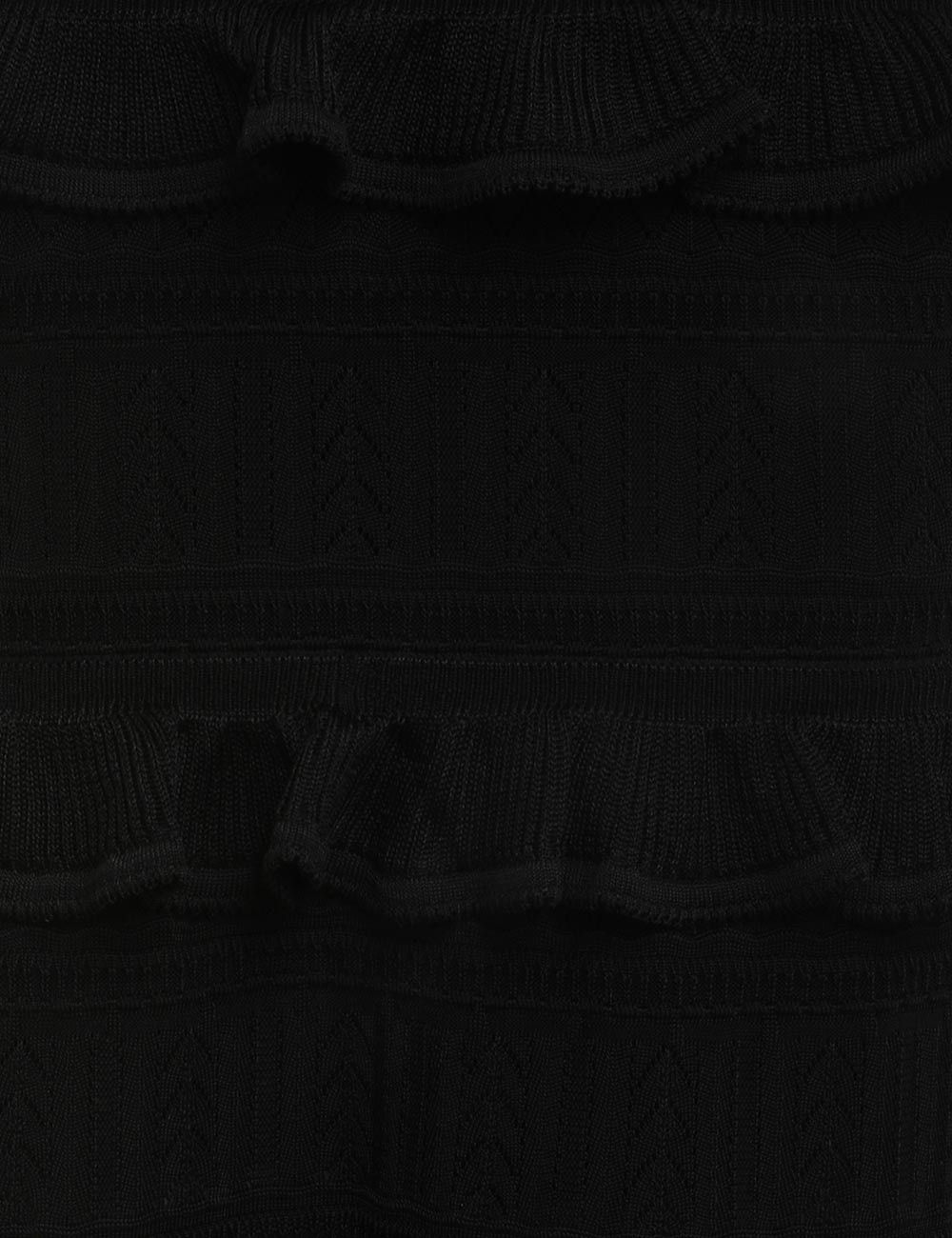 Zimmermann oc11z0425 Luminosity Ruffle Tank Dress in Black Size XL / US 12-14 / IT 48-50 - 6 Thumbnail