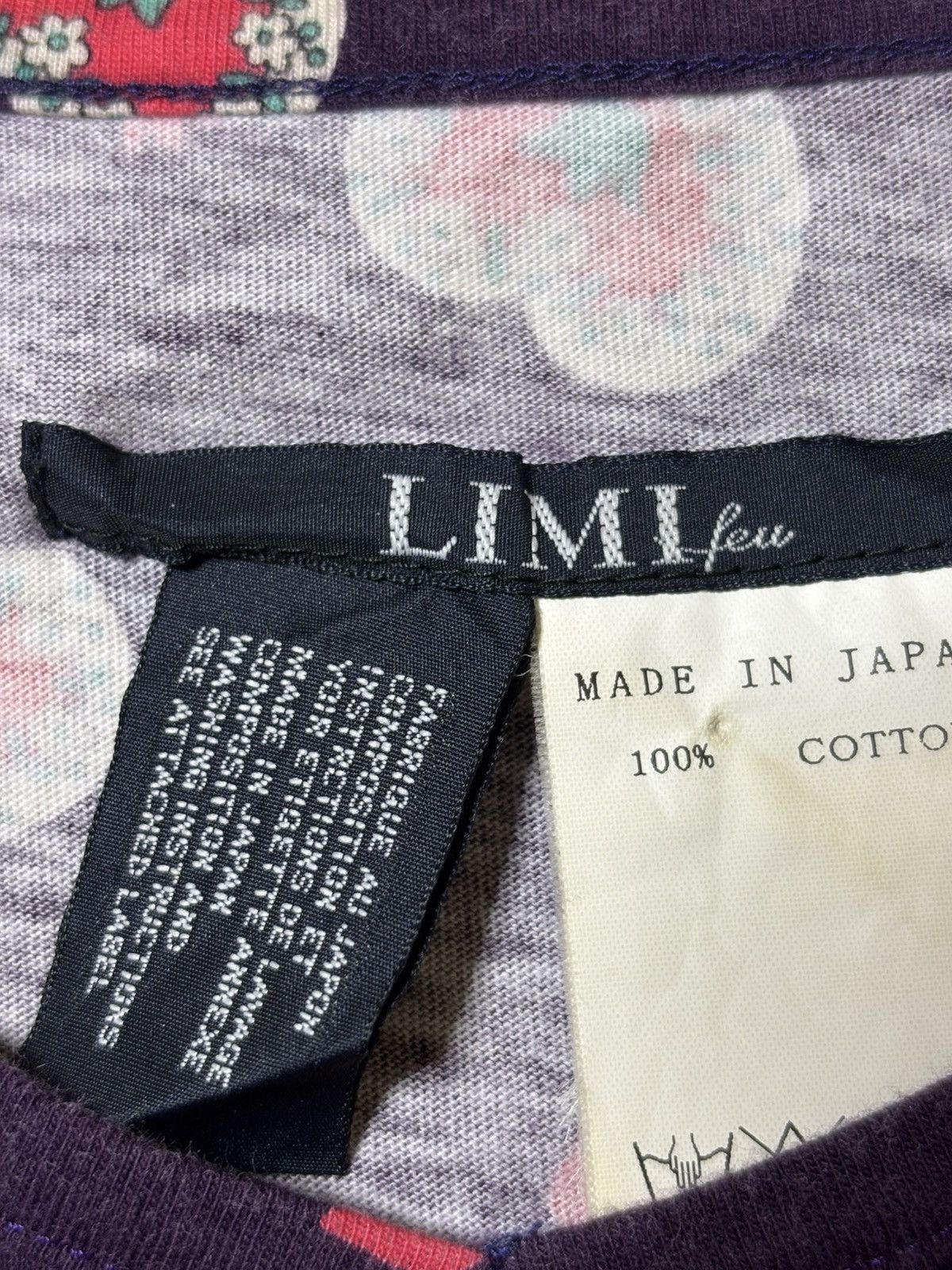 Yohji Yamamoto 2000’s Limi Feu - by Yohji Yamamoto Aop Tee Size S / US 4 / IT 40 - 5 Thumbnail