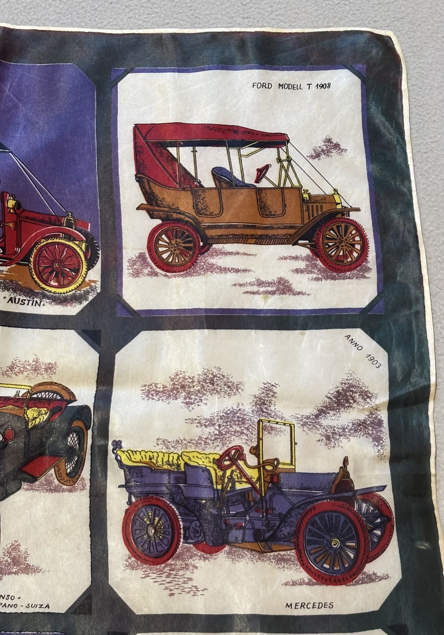 Other Scarf/Scarf Old cars Vintage cars 60s/70s Size ONE SIZE - 4 Thumbnail