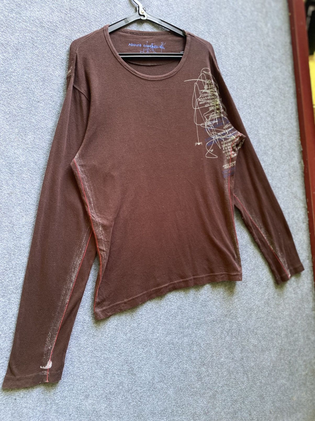 Adolfo Dominguez × Japanese Brand Adolfo dominguez crewneck long sleeve tee Size US M / EU 48-50 / 2 - 2 Thumbnail