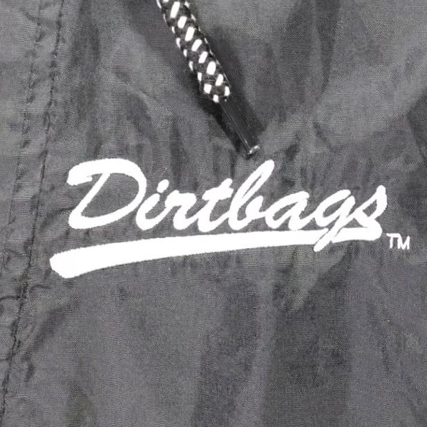 Vintage Harriton Windbreaker Mens 2XL Black Hooded Anorak Dirtbags Graphic Size US XXL / EU 58 / 5 - 4 Thumbnail