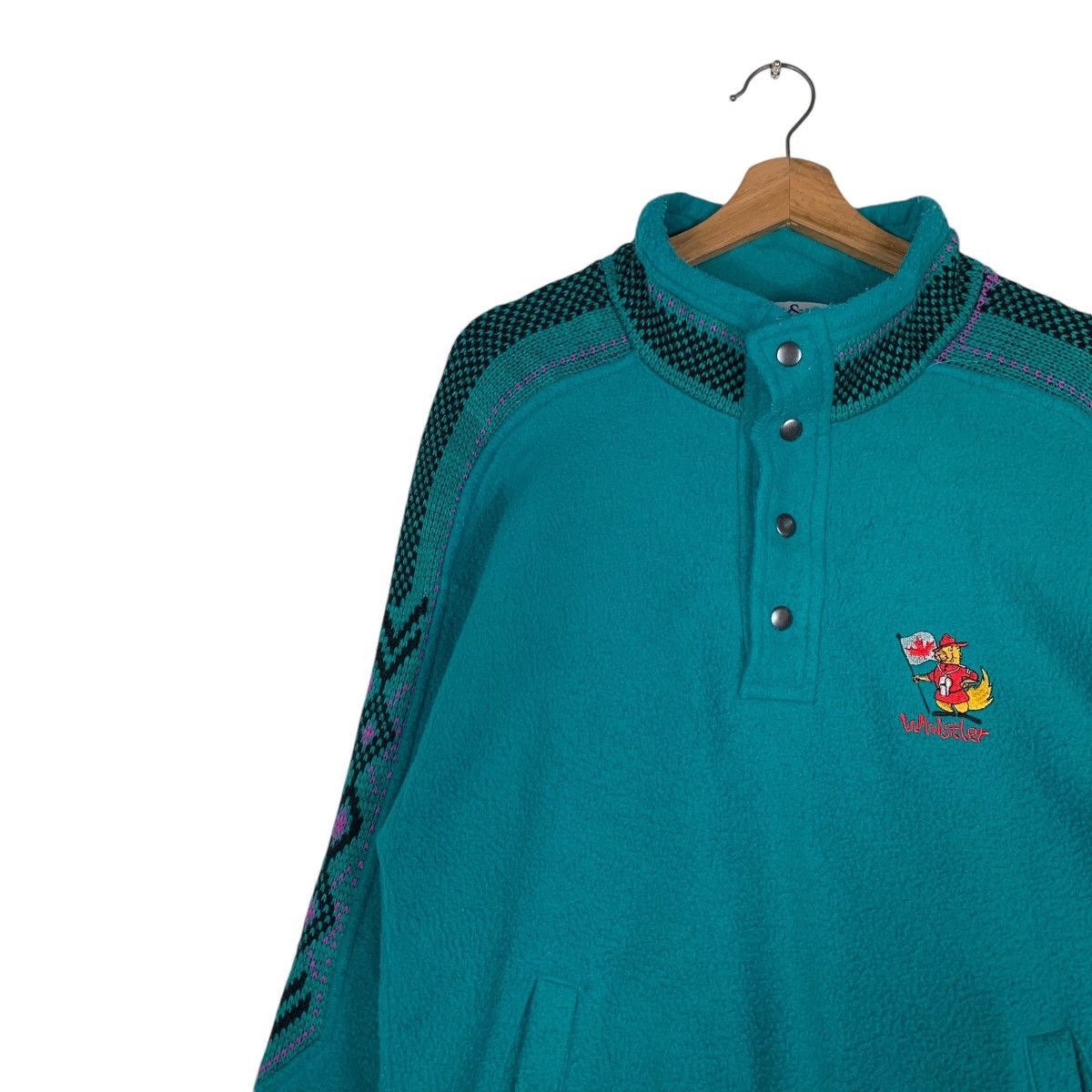 Berg & Berg Berg & Berg Whistler Canada Half Button Fleece #1410-C64 Size US S / EU 44-46 / 1 - 6 Thumbnail