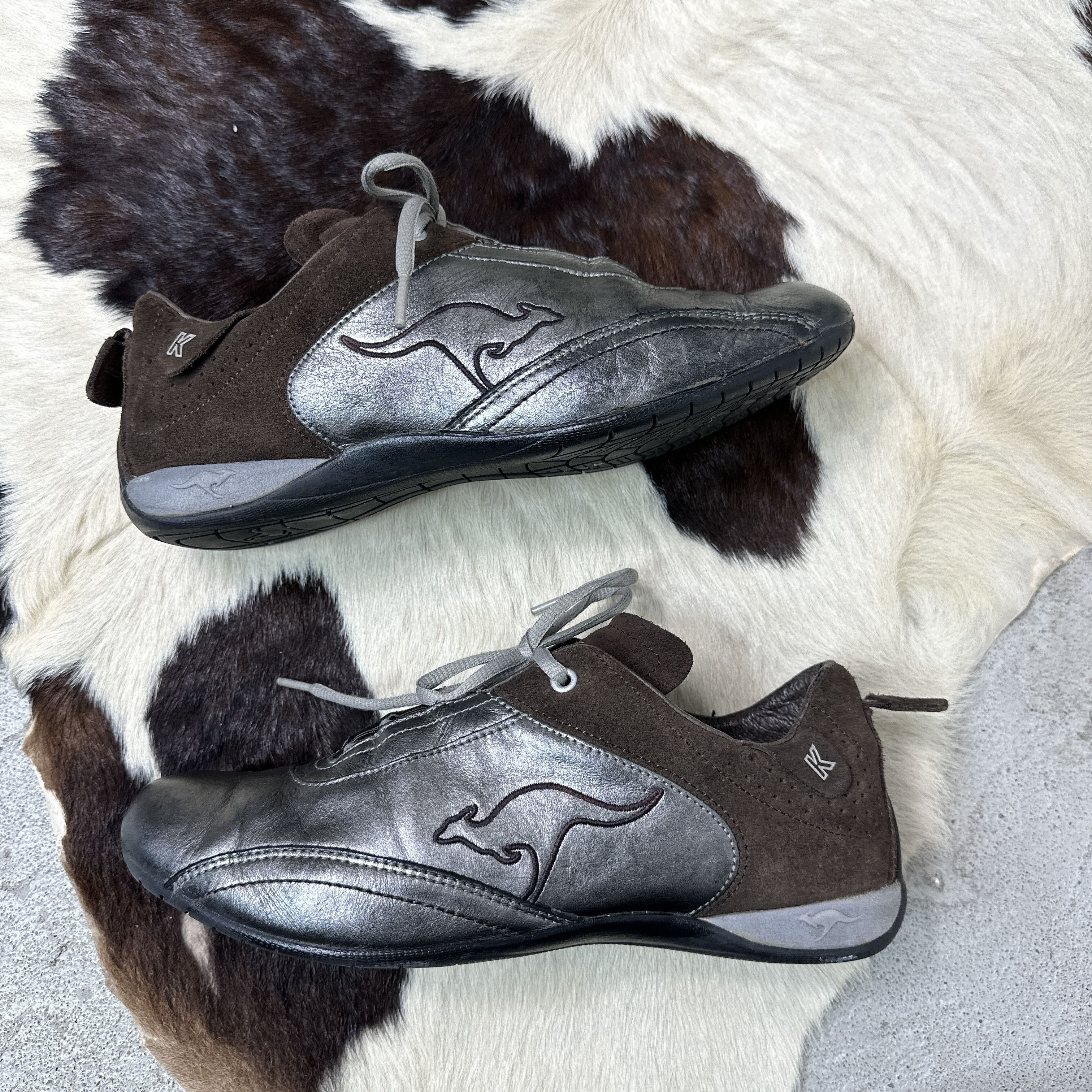 KangaROOS × Vintage Vintage y2k kangaroos silver low top racing shoes sneakers Size US 7 / EU 40 - 4 Thumbnail
