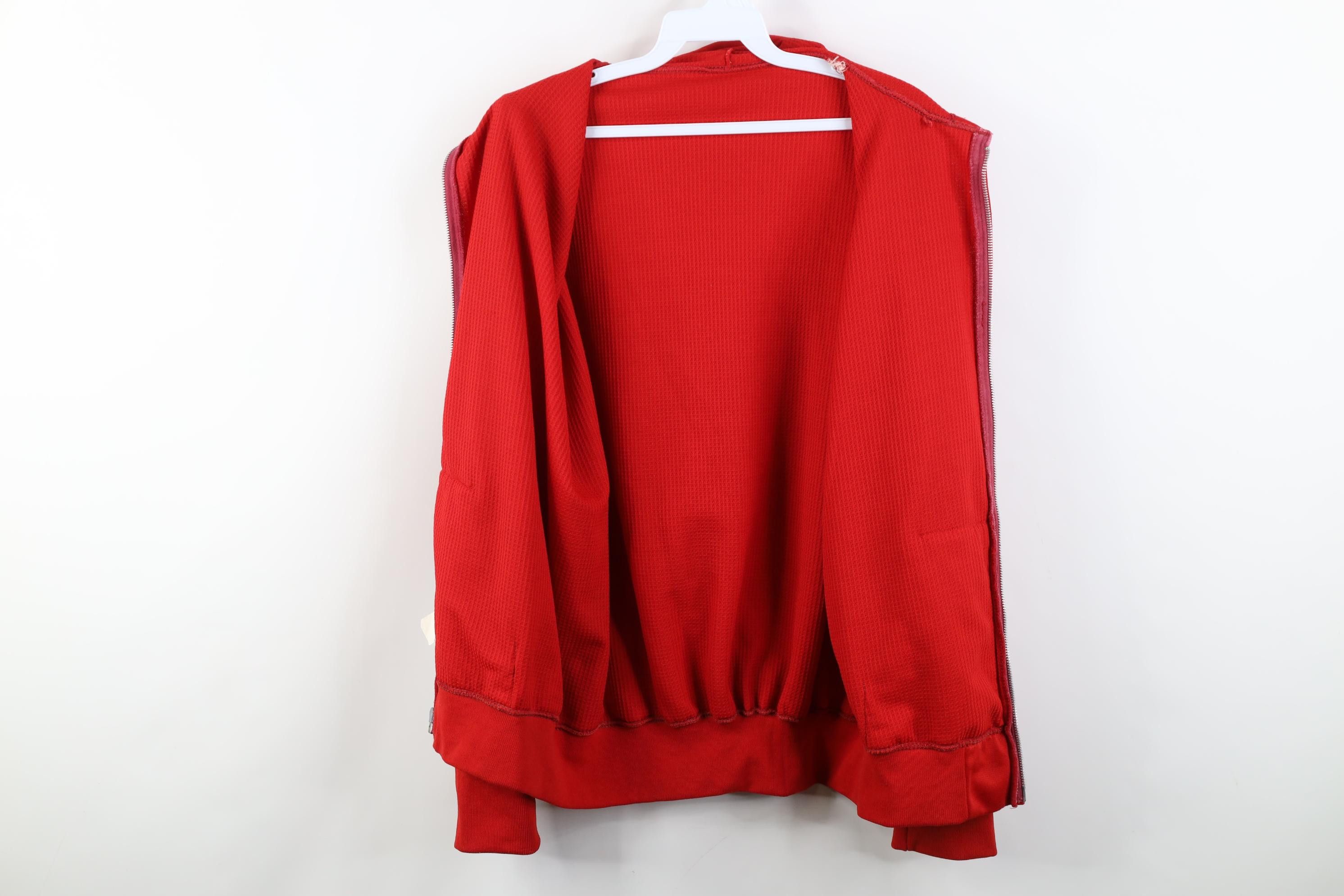 Vintage Vintage 70s Streetwear Waffle Knit Lined Zip Hoodie USA Size US L / EU 52-54 / 3 - 9 Thumbnail