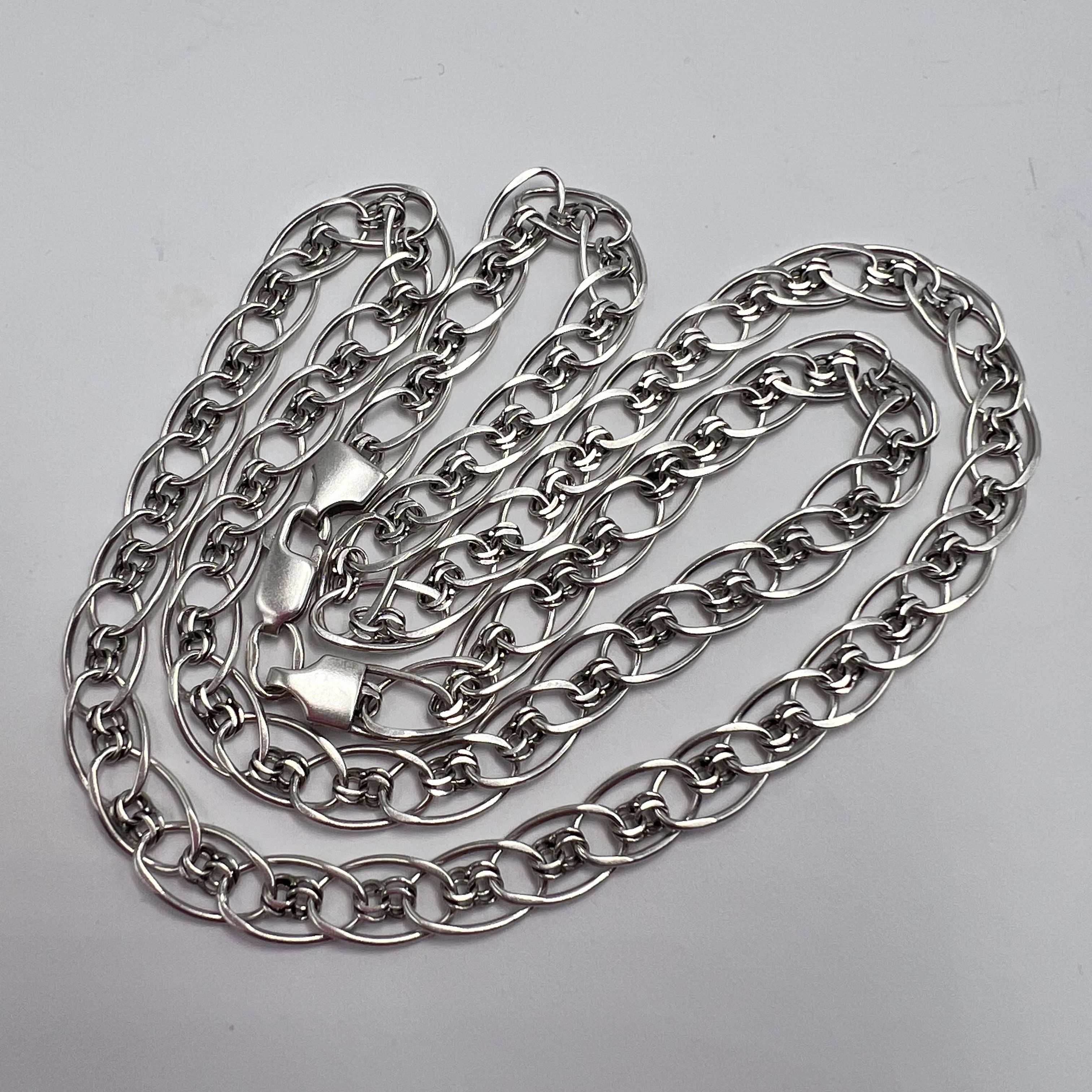 Vintage Necklace Chain Sterling Silver 925 Jewelry 14.44gr