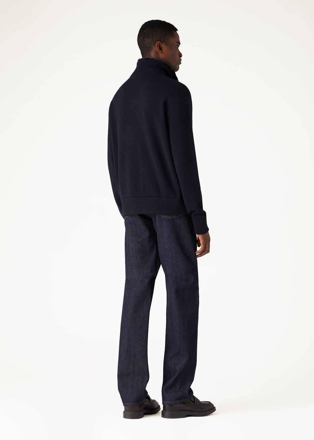 Loro Piana o1w1db10125 FAN7130 Ivrea Bomber Jacket in Navy Blue Size US L / EU 52-54 / 3 - 5 Thumbnail