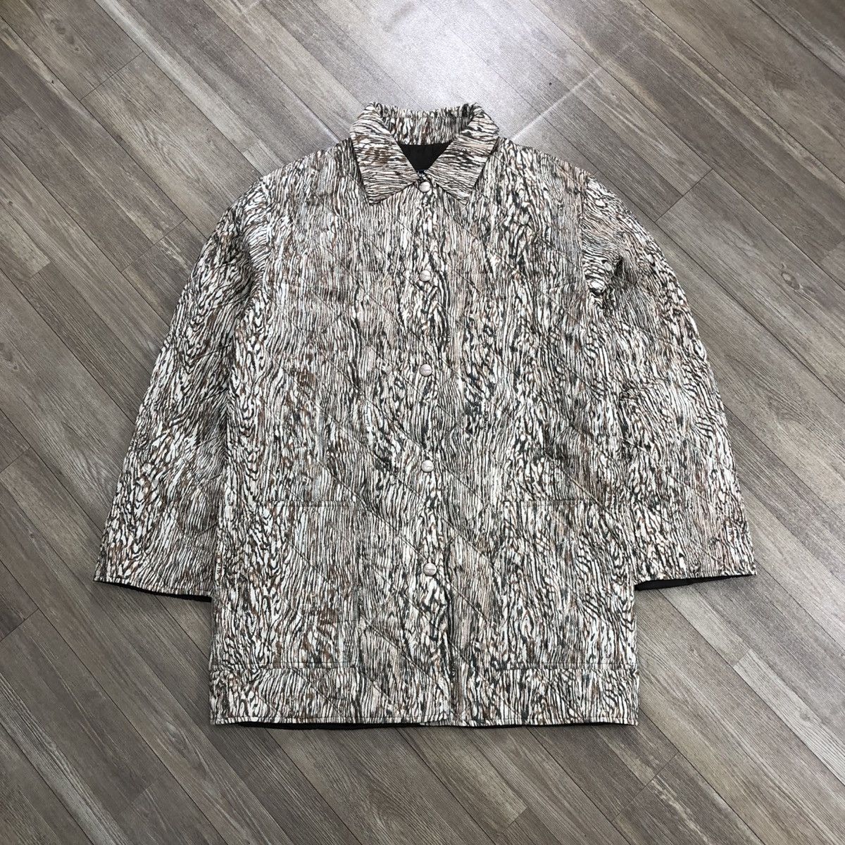 Salvatore Ferragamo × Vintage Vintage Salvatore Ferragamo Quilted Coat Jacket Size US M / EU 48-50 / 2 - 1 Thumbnail