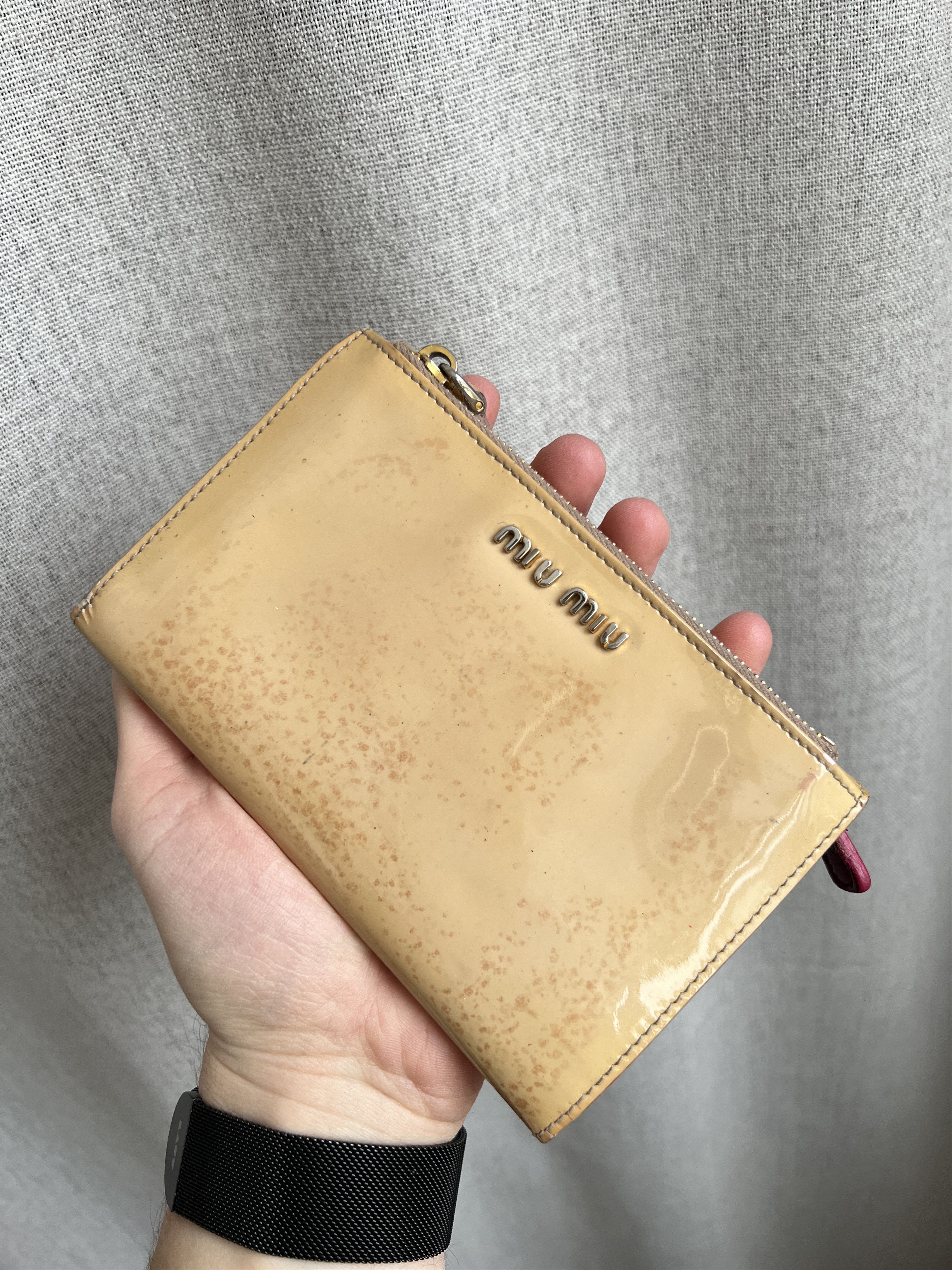 Miu Miu Vintage Miu Miu Patent Leather Wallet Size ONE SIZE - 1 Thumbnail