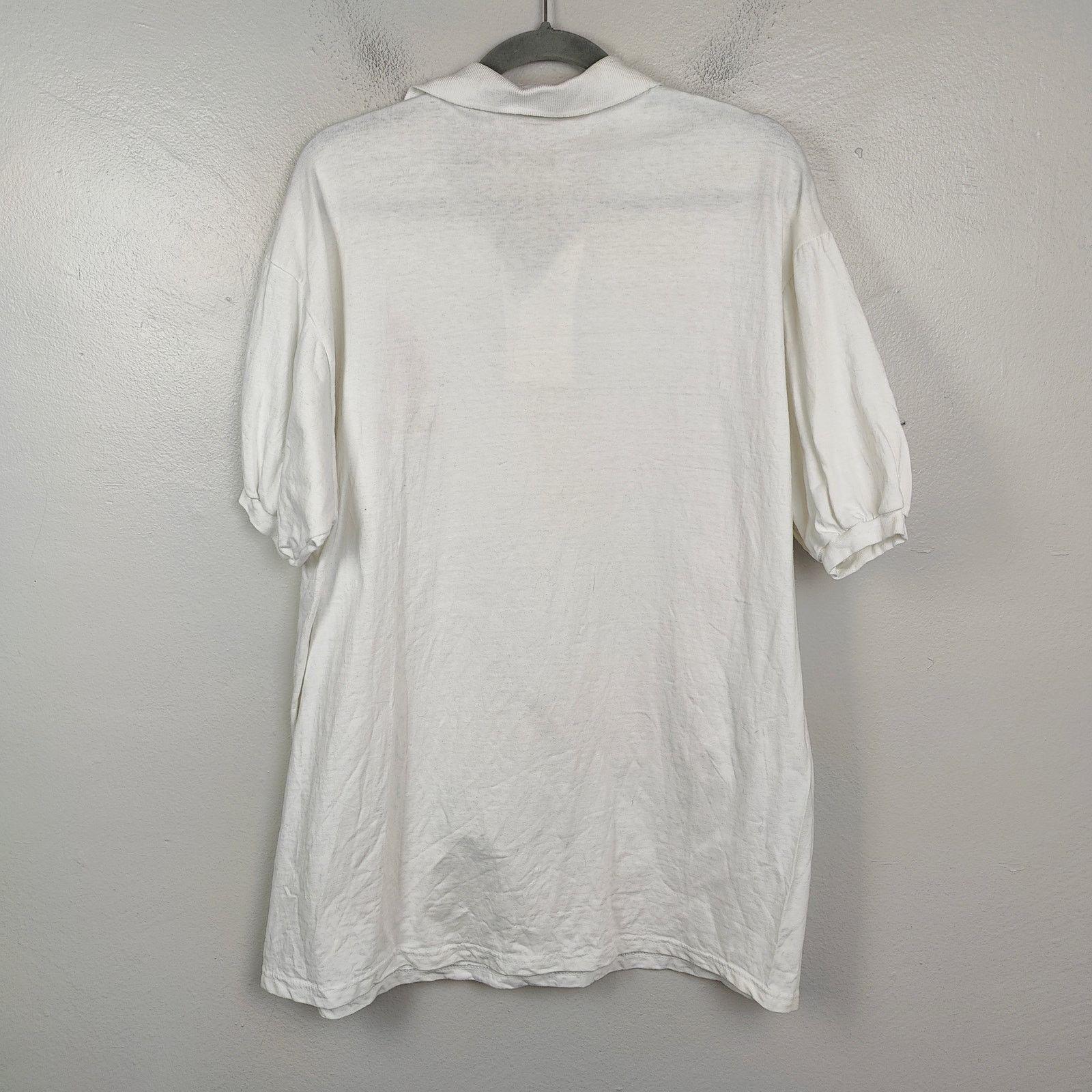 Hanes Vintage 1997 Olympics Polo Shirt Mens XL White Hanes Tag Size US XL / EU 56 / 4 - 3 Thumbnail