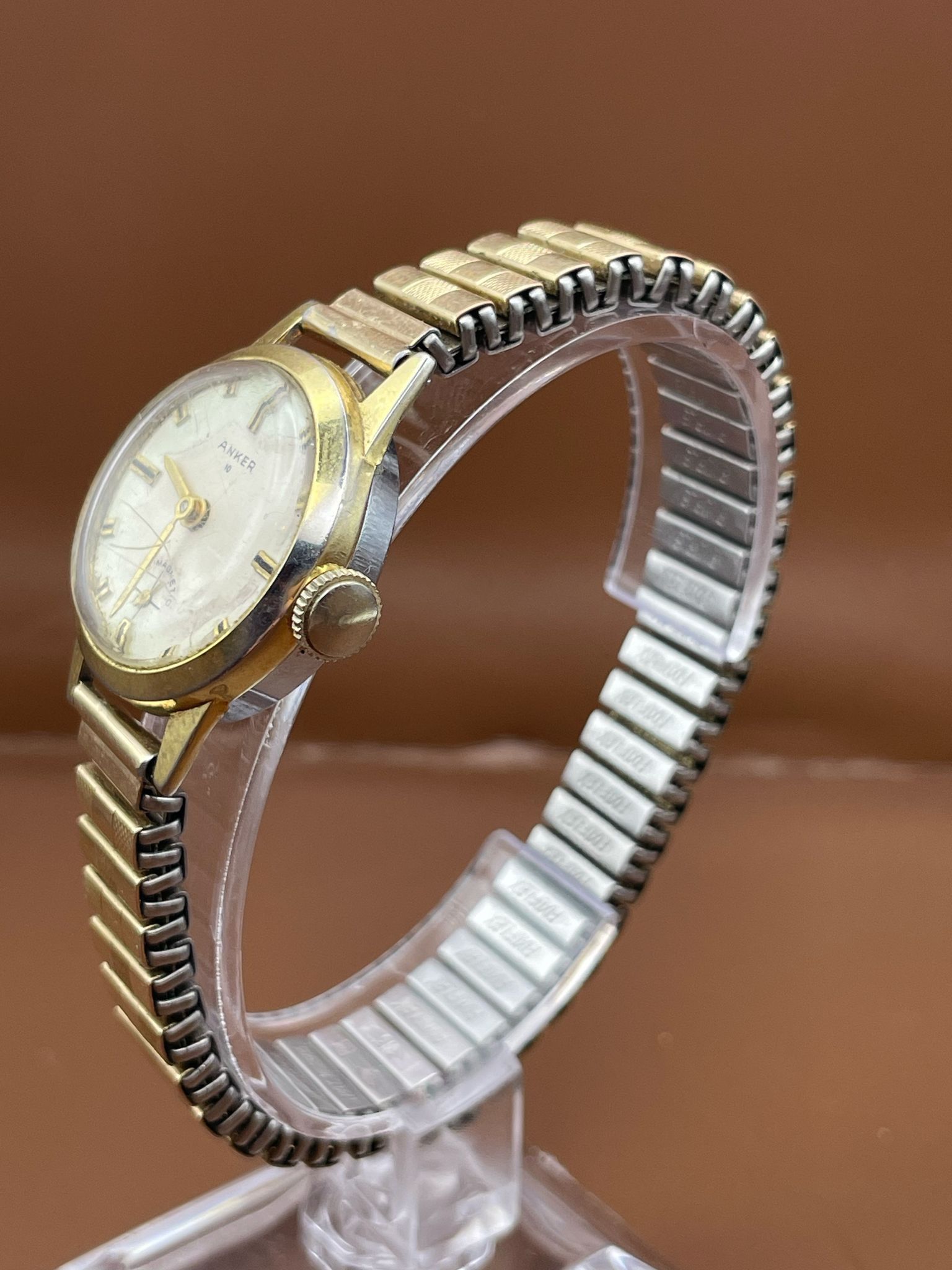 Other Vintage Anker "Diamond tooled" Watch with Fixoflex Bracelet Size ONE SIZE - 3 Thumbnail