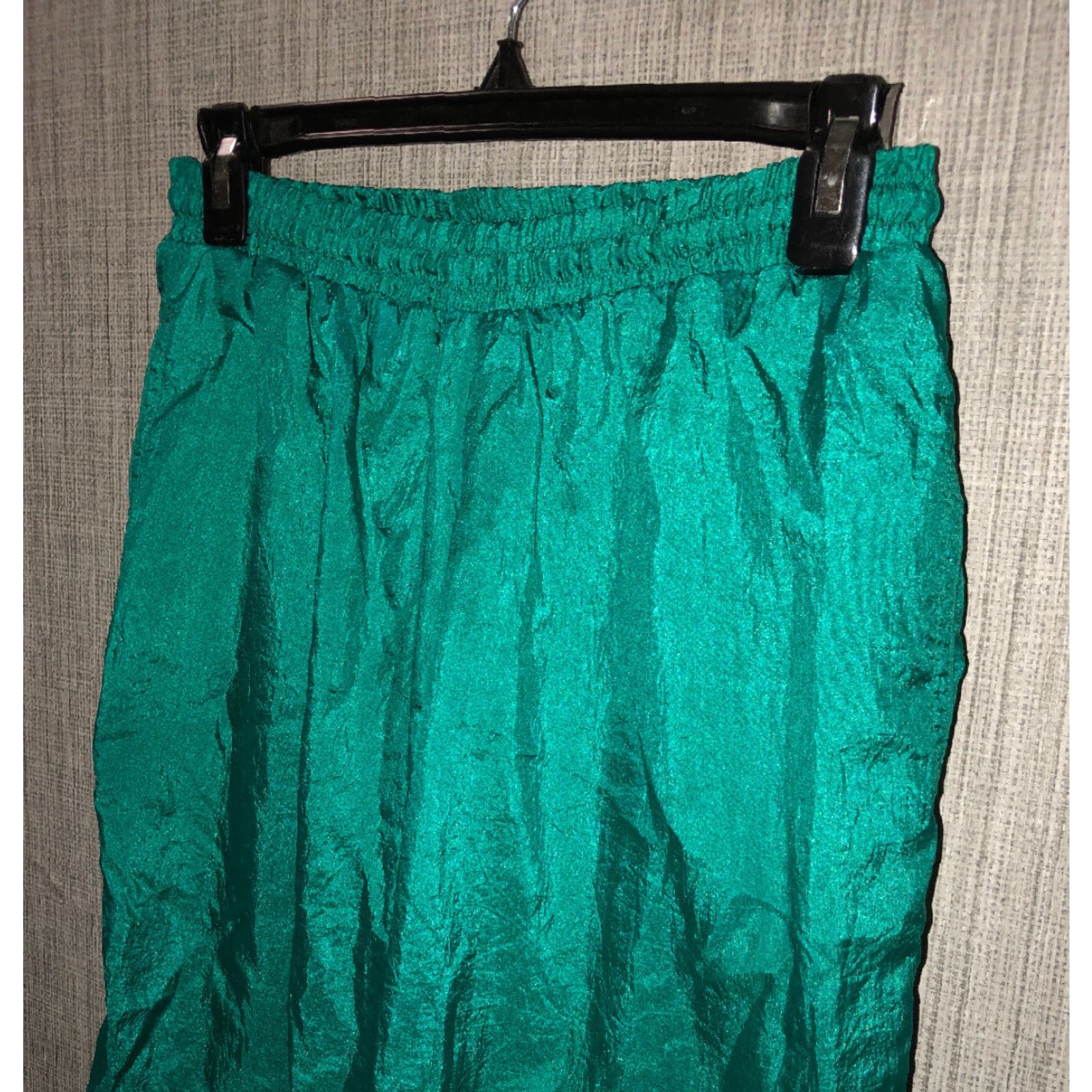 Altea VINTAGE EVR Womens Pants Jogging Nylon Mid Rise Size Small Petite Greenathletic,Comfort Size 28" / US 6 / IT 42 - 2 Thumbnail