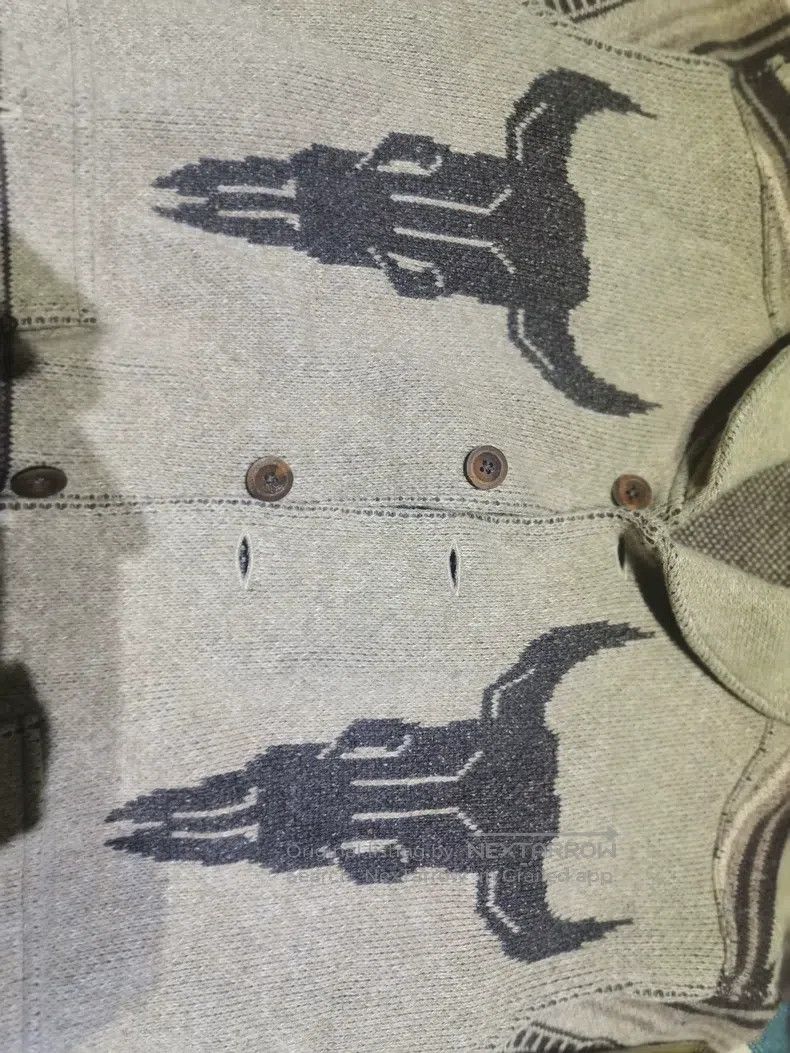 RRL Ralph Lauren RRL Ralph Lauren Vintage Buffalo Totem Wool Blend Jacket Size US XL / EU 56 / 4 - 4 Thumbnail