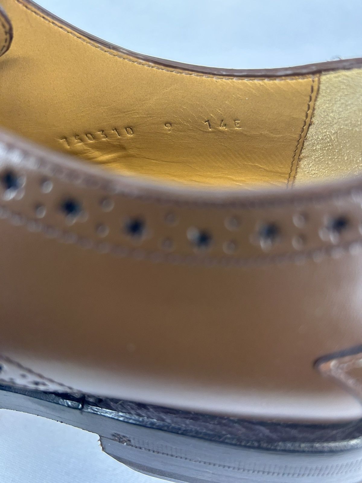 Gucci GUCCI Rooster Brogue Leather Derby Shoes Size US 9 / EU 42 - 4 Thumbnail