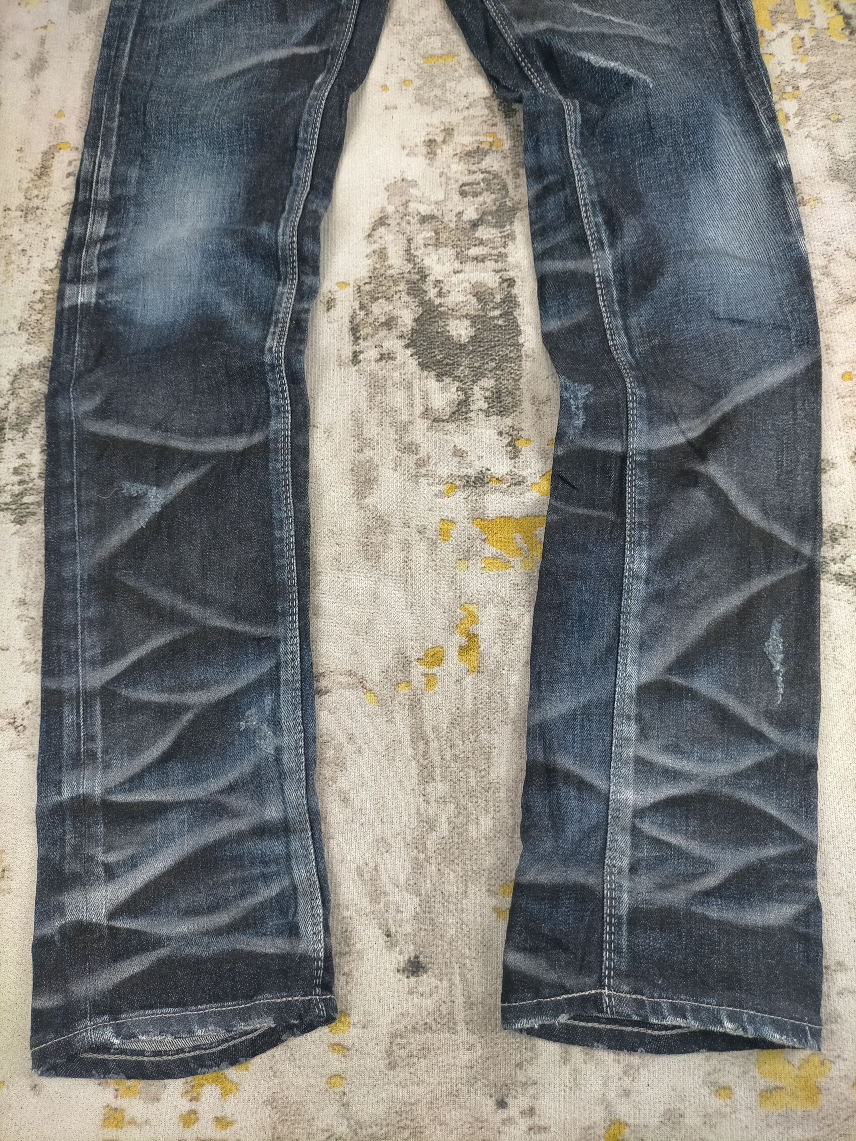 14th Addiction Rare Fuga Distressed Clawmark Washed Skinny Jeans Size US 30 / EU 46 - 4 Thumbnail