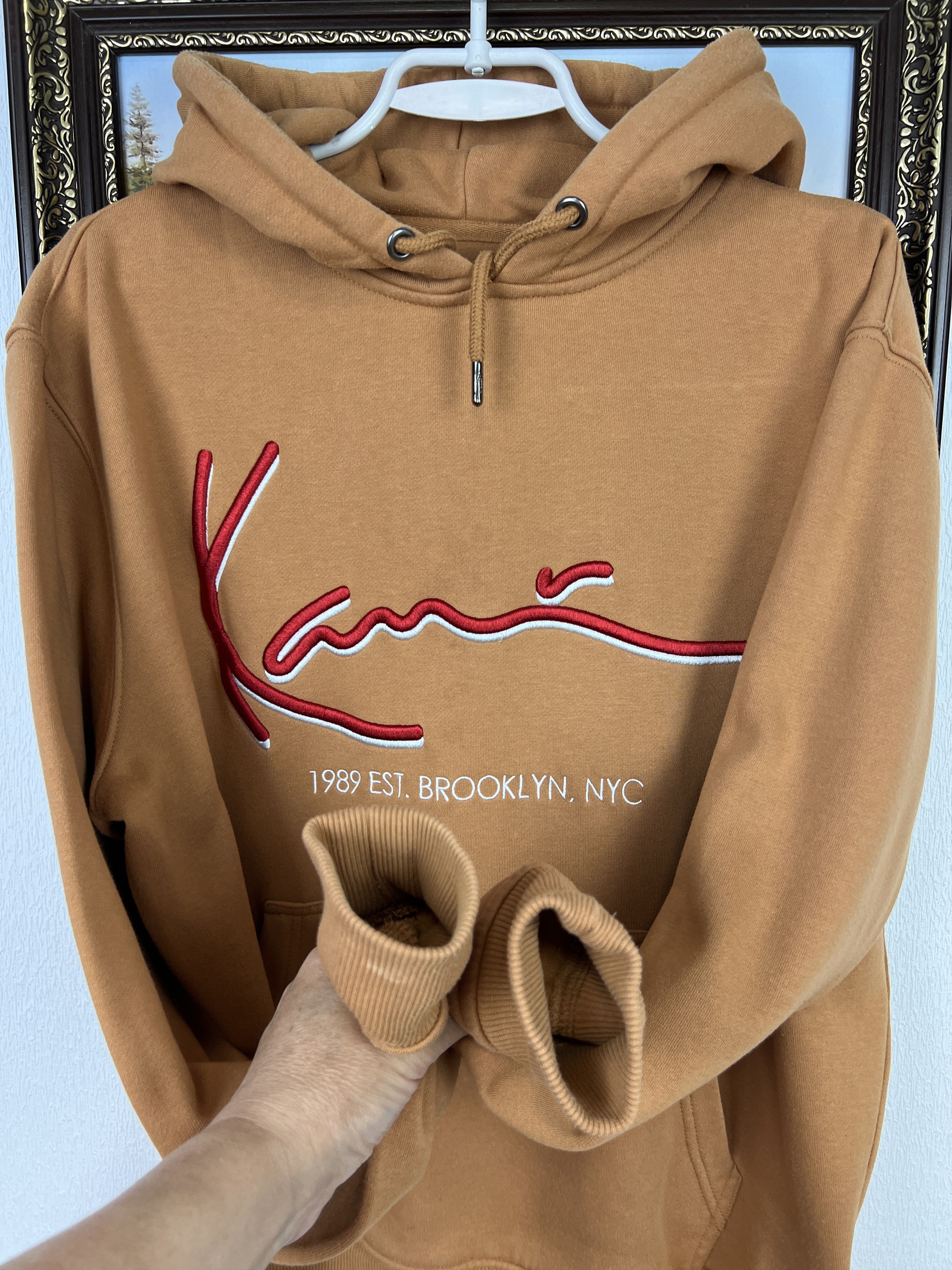 Karl Kani Karl Kani Brown Hoodie Jacket Mens Over Print Big Logo Y2K Size US S / EU 44-46 / 1 - 5 Thumbnail
