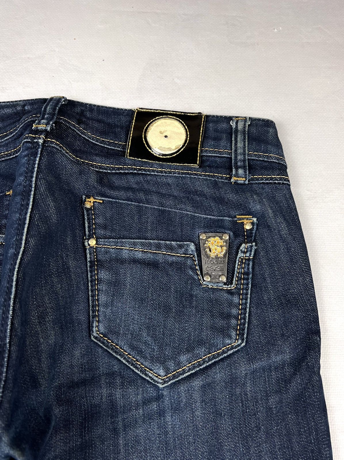Japanese Brand × Roberto Cavalli × Vintage Avant Garde Classic Roberto Cavalli Denim Y2k Opium Retro Size 27" / US 4 / IT 40 - 3 Thumbnail