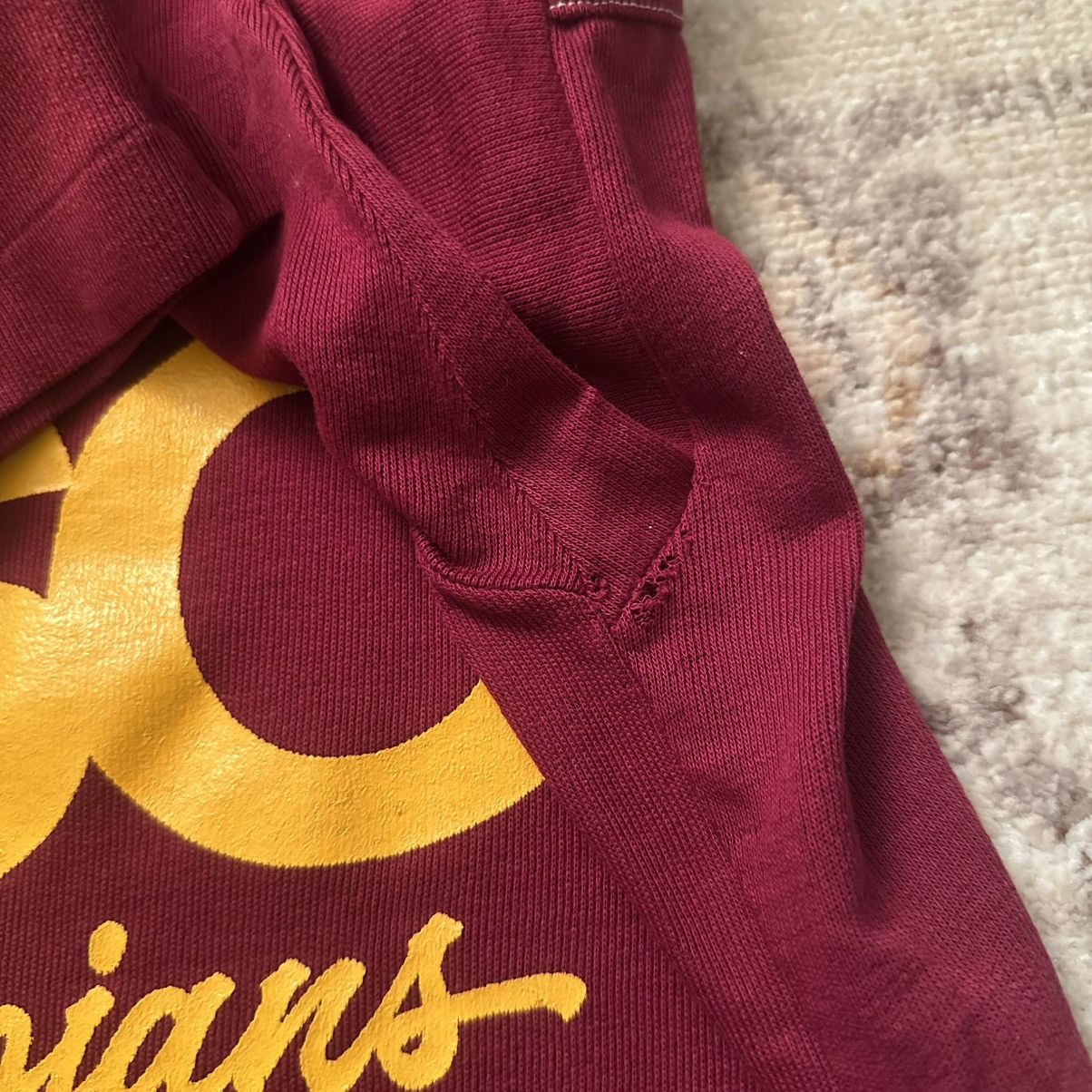 NCAA × Vintage Vintage 80s USC Trojans T Shirt Quarter Sleeves Size US M / EU 48-50 / 2 - 4 Thumbnail