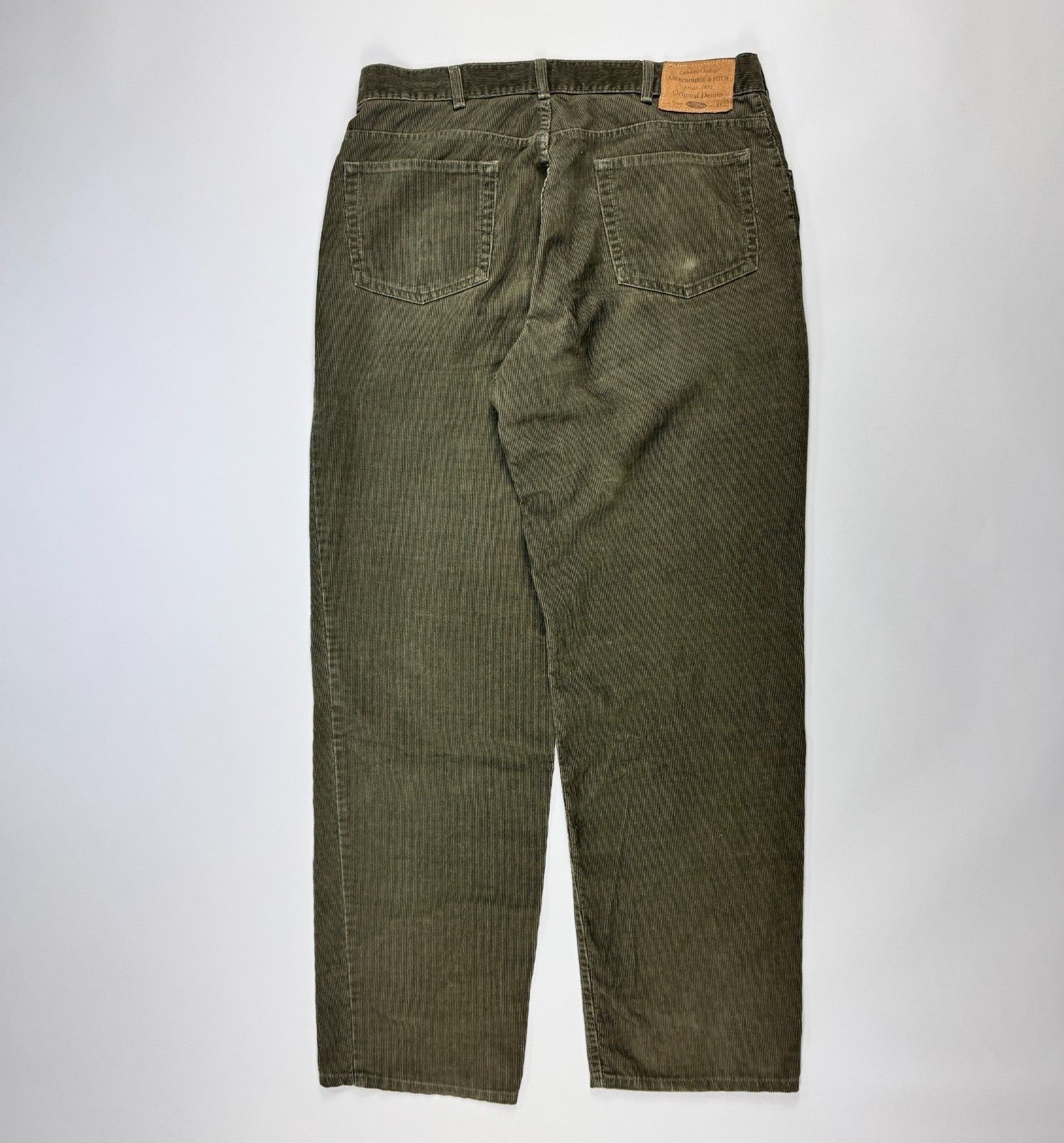 Abercrombie & Fitch VTG Abercrombie & Fitch 36x32 Corduroy Pants USA Green Size US 36 / EU 52 - 2 Thumbnail