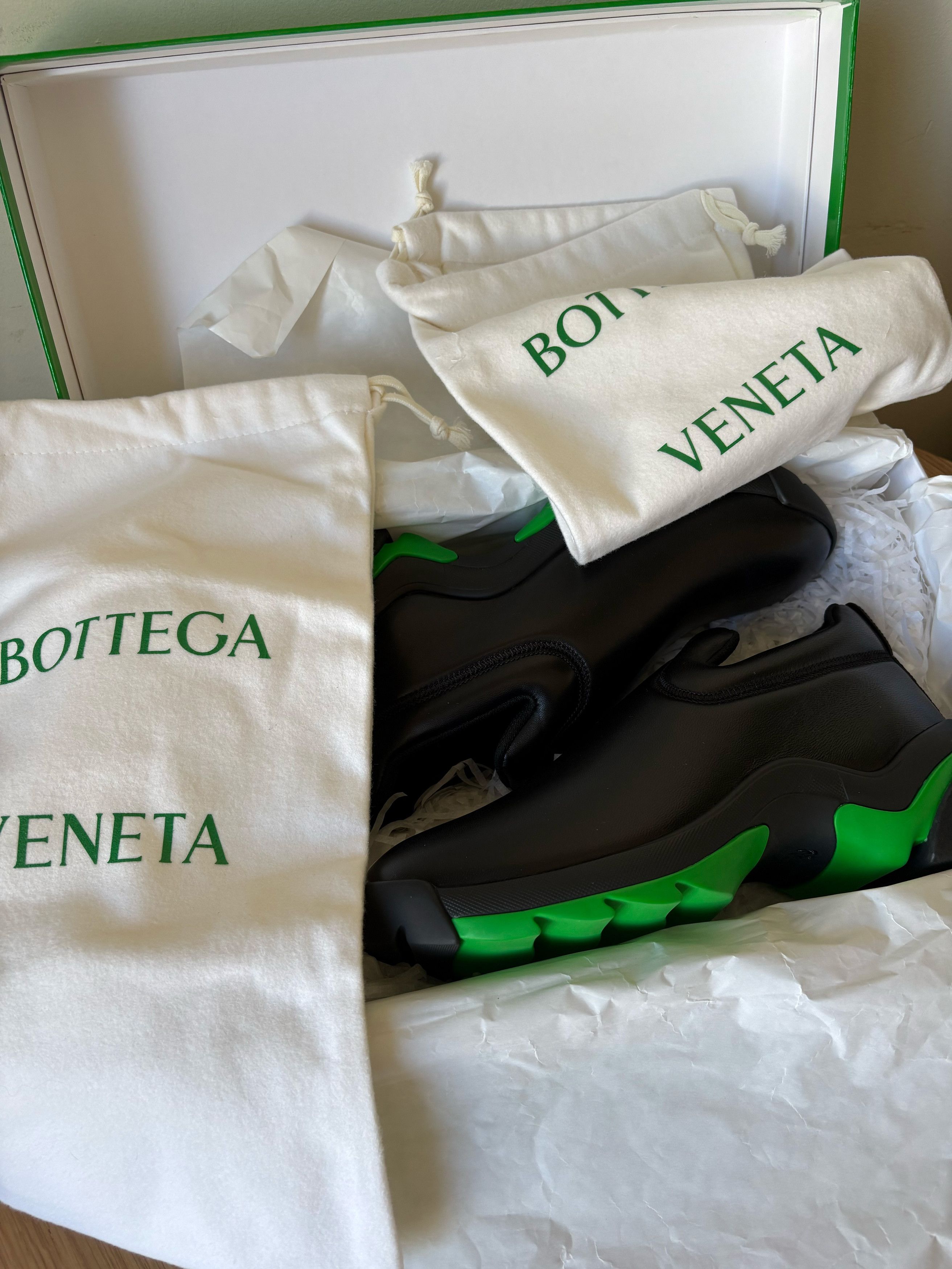 Bottega Veneta Bottega Veneta Black Flash Sneakers Size US 7 / EU 40 - 7 Thumbnail