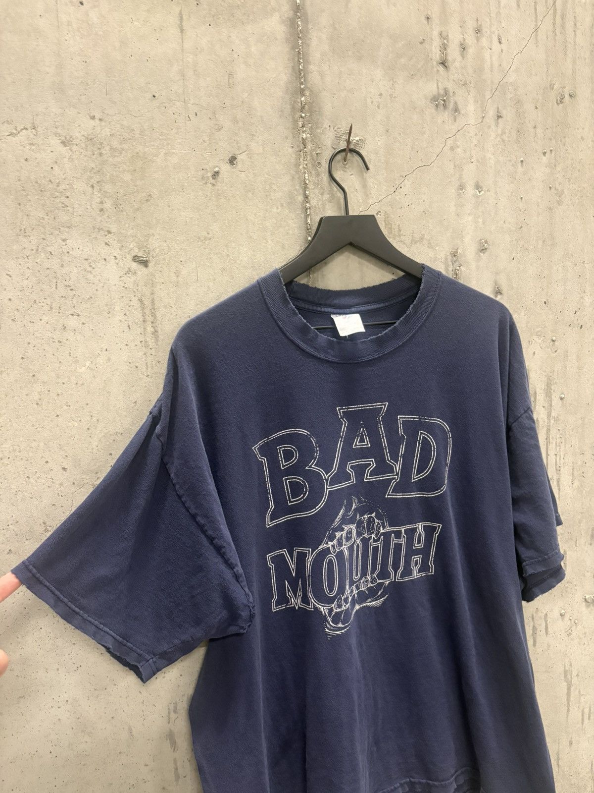 Band Tees Vintage Bad Mouth Shirt Faded Distressed Grunge Band Size US XXL / EU 58 / 5 - 5 Thumbnail