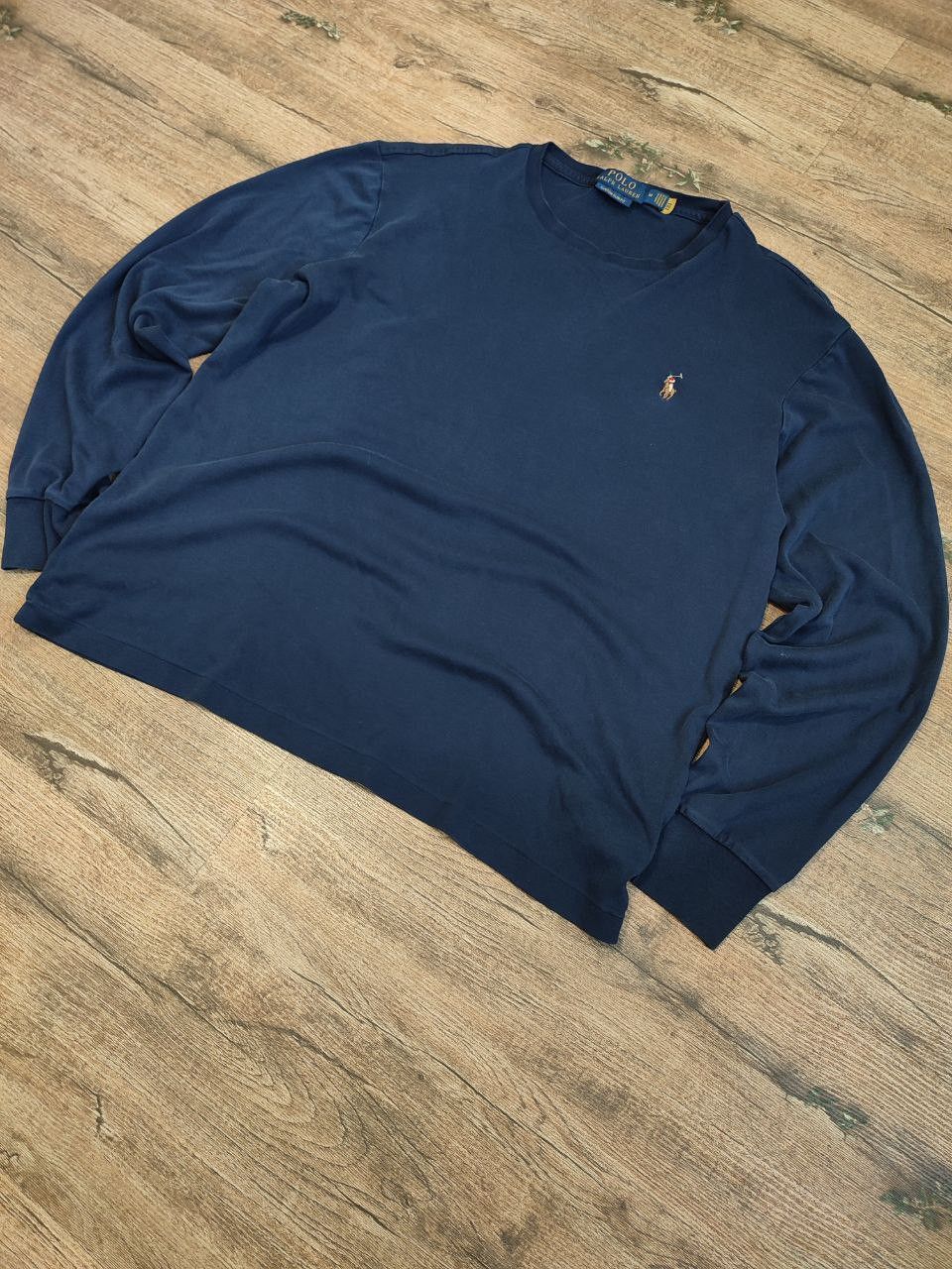 Polo Ralph Lauren Vintage 00's Polo Ralph Lauren Long Sleeve Pullover Blue Size US M / EU 48-50 / 2 - 2 Thumbnail
