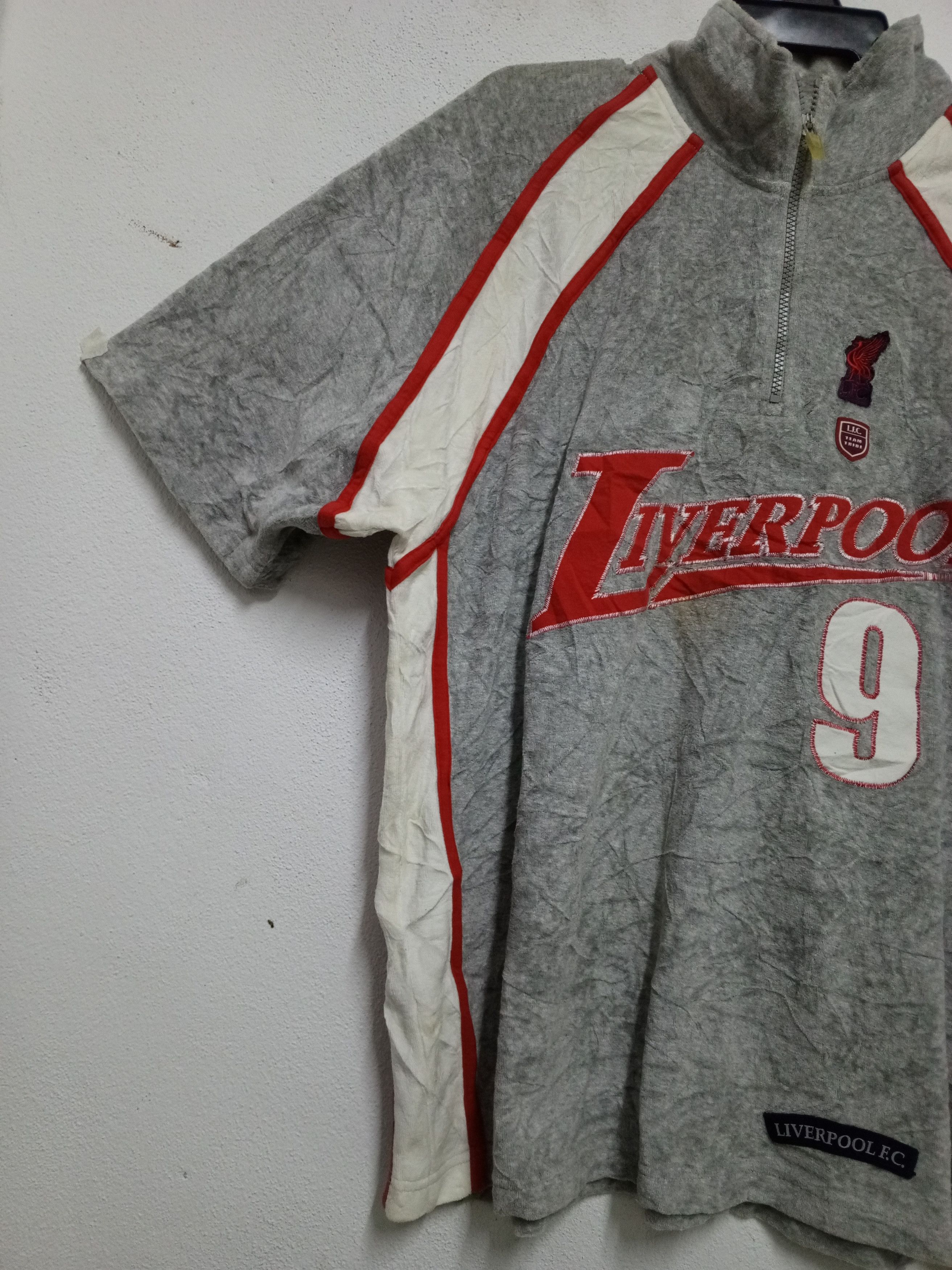 Vintage Liverpool fleece HALFZIP rare bid logo Size US L / EU 52-54 / 3 - 5 Thumbnail