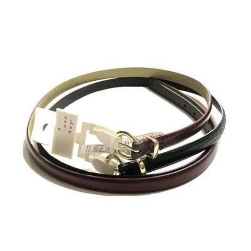 Other Set Of Two Womens Faux Leather Belts With Gold Buckles 2XL Size ONE SIZE - 3 Thumbnail