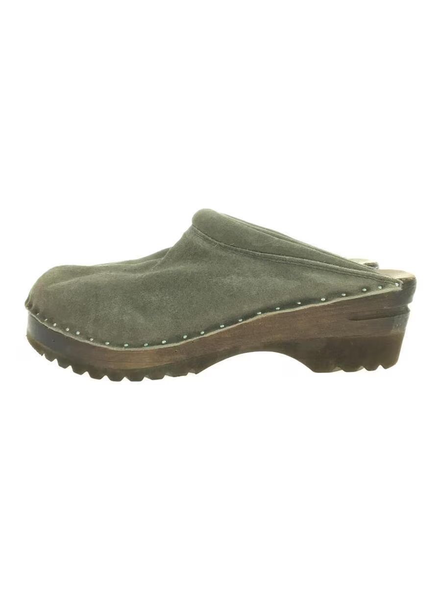 image of Needles Troentorp Collab Suede Swedish Clogs Shoes in Grey, Men's (Size 8)