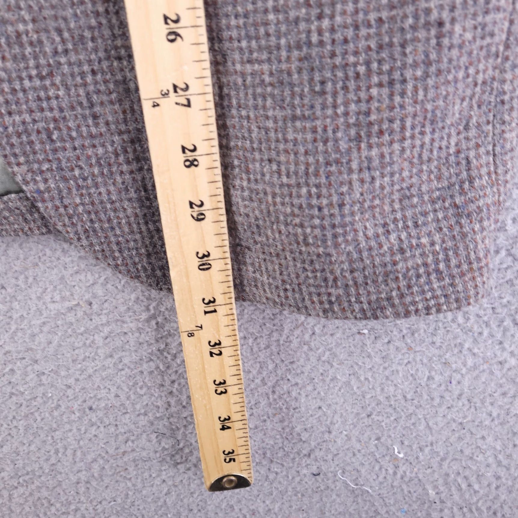 Stafford Stafford Blazer Mens 40 Wool Tweed Brown Coat Jacket Top Sport 2 Piece Regular Size 40 Mens Brown Wool Tweed Stafford Blazer Size 40R - 6 Thumbnail