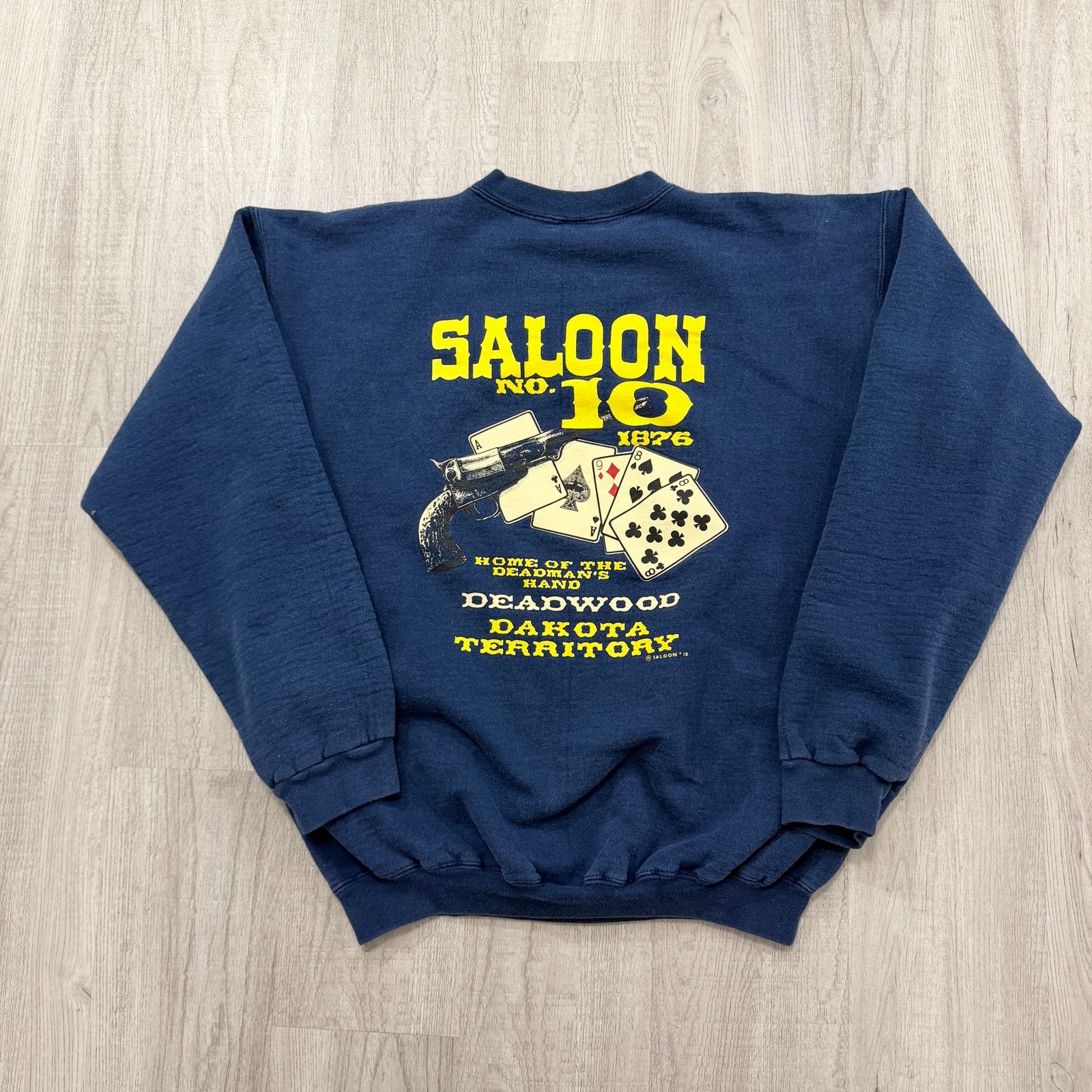 Vintage Vintage Saloon No. 10 Deadwood Sweatshirt Size Medium Blue Size US M / EU 48-50 / 2 - 1 Thumbnail