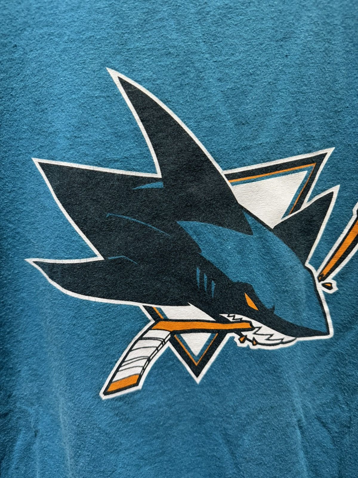 NHL Vintage Sharks NHL 2010s Long Sleeve Reebok Teal Black Size US M / EU 48-50 / 2 - 2 Thumbnail