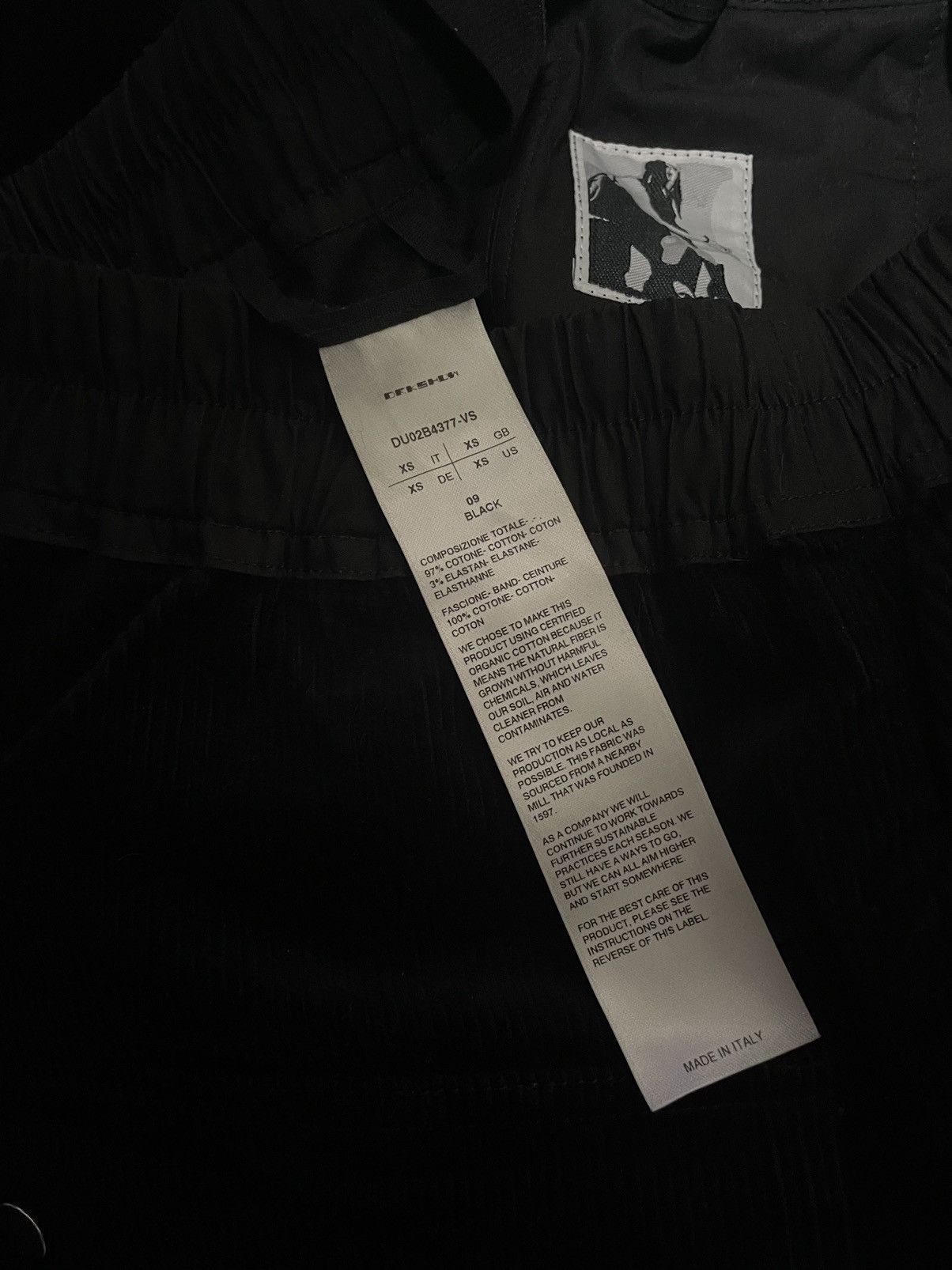Rick Owens Drkshdw Rick Owens Drkshdw Corduroy Bela Drop Crotch Pants Size US 30 / EU 46 - 8 Thumbnail