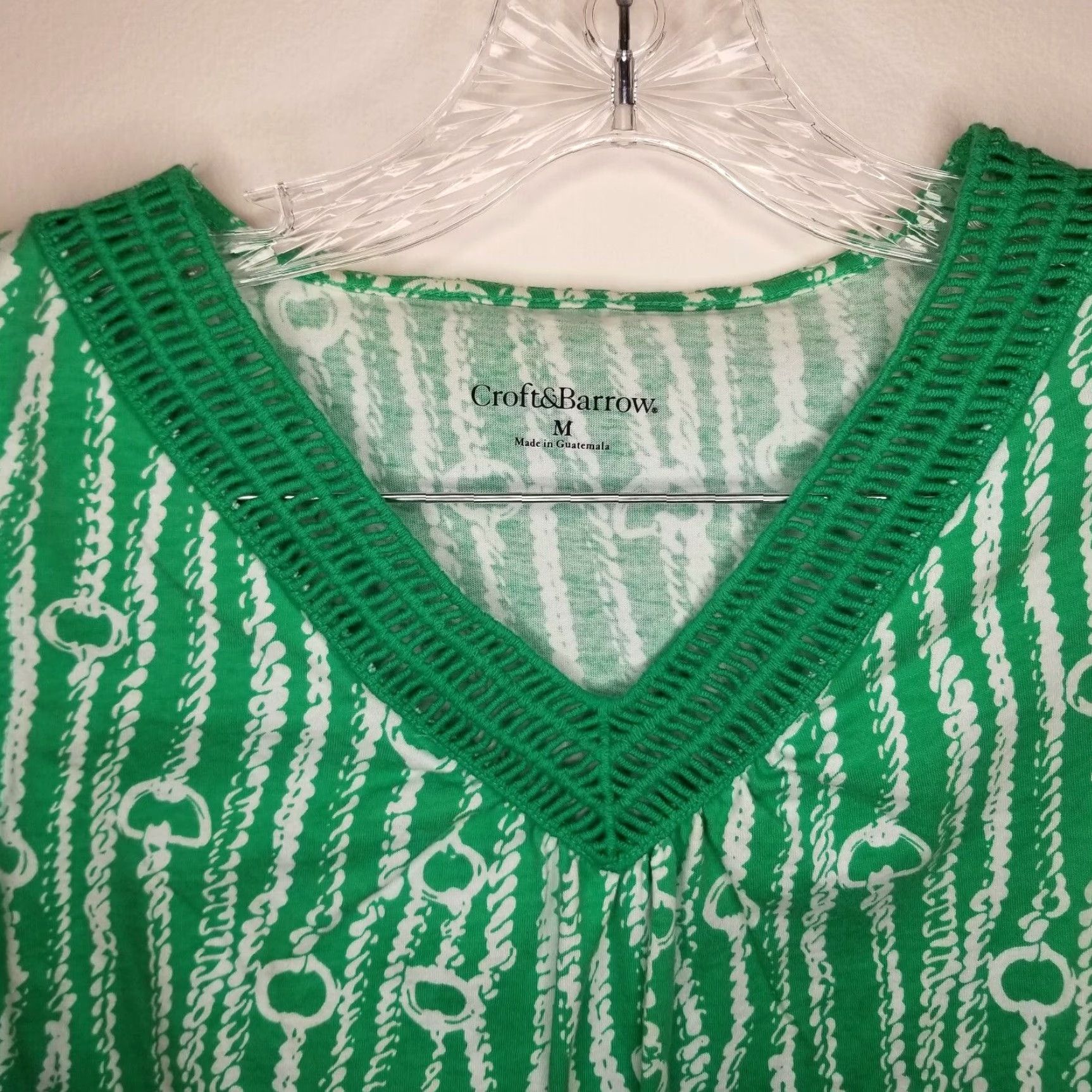 Croft & Barrow CROFT & BARROW Women's Sleeveless Green V-Neck Tank Size M Size M / US 6-8 / IT 42-44 - 2 Thumbnail