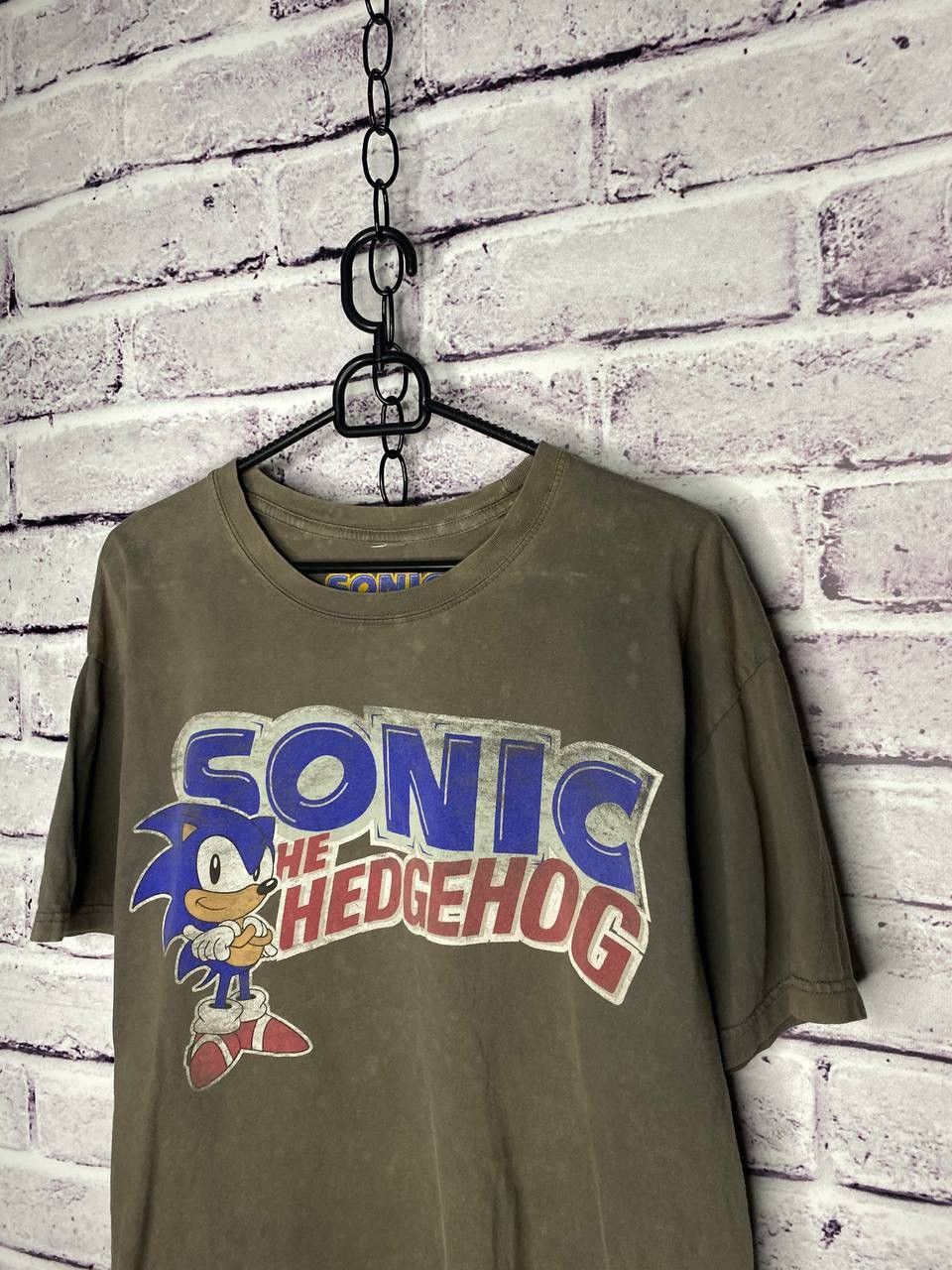 Sonic Lab MENS Movie T-Shirt Sonic He Hedgehog Vintage Size US L / EU 52-54 / 3 - 2 Thumbnail