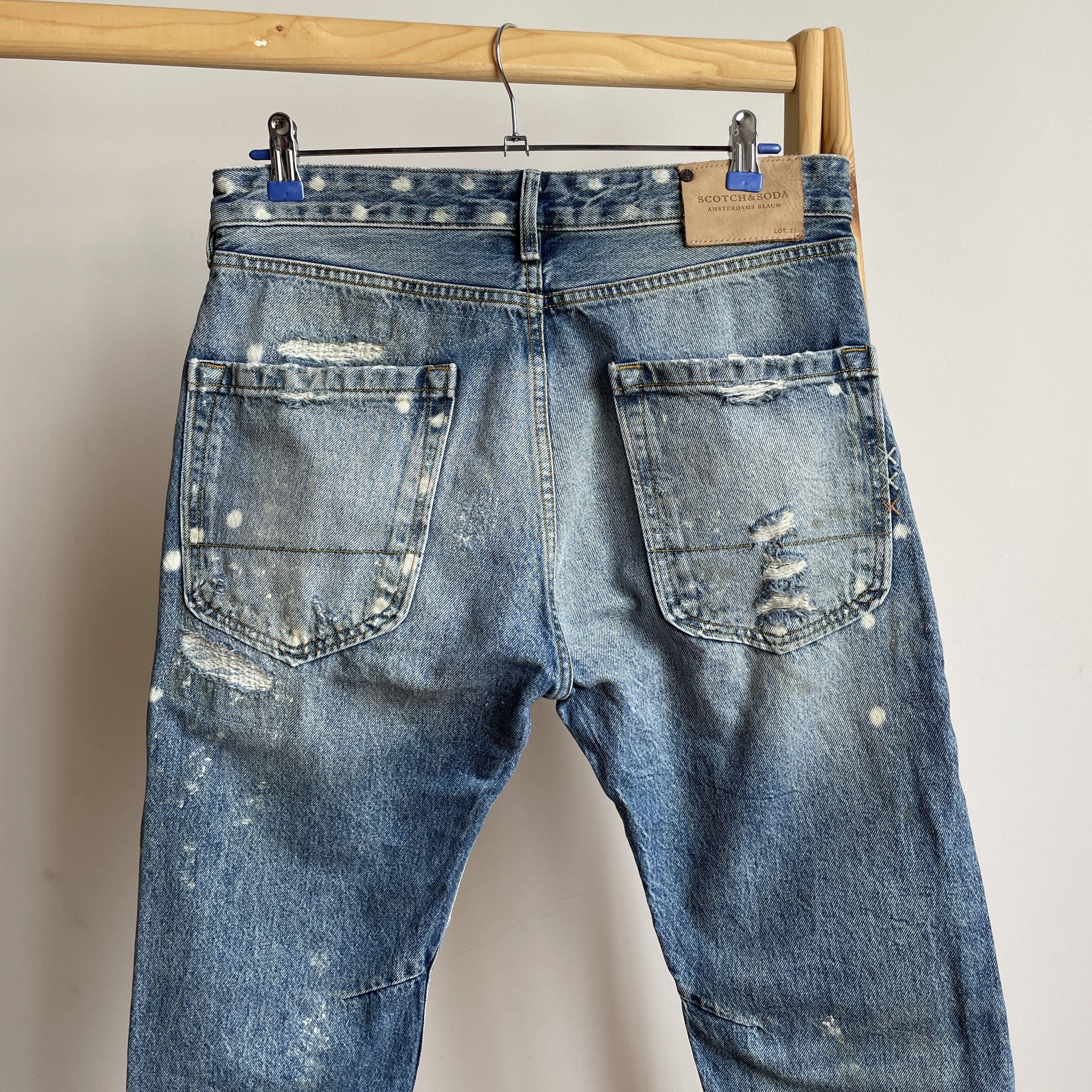 Scotch & Soda Scotch & Soda Lava Tears Distressed Denim Size 32x32 Size US 32 / EU 48 - 4 Thumbnail